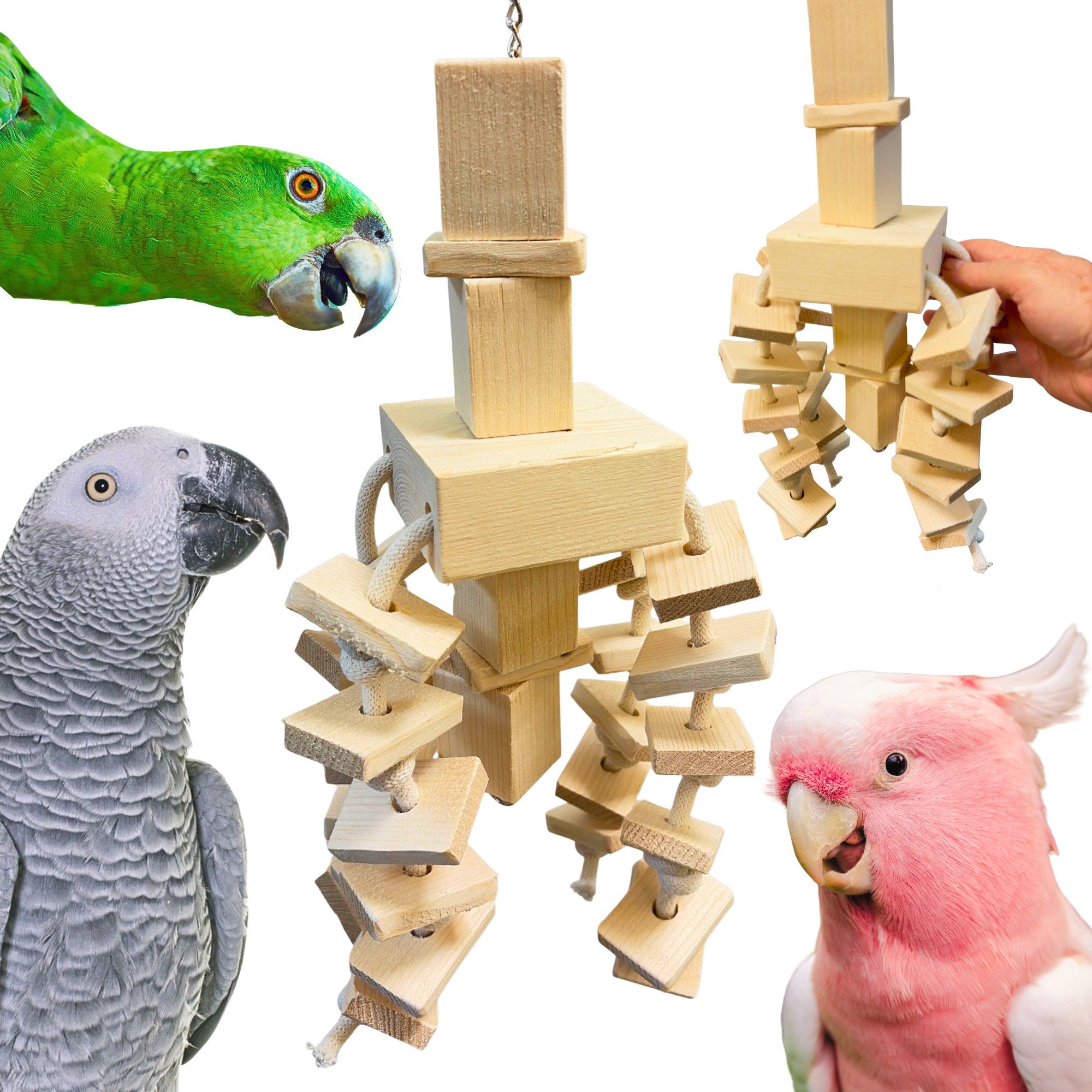 2763 Natural Cubic - Bonka Bird Toys