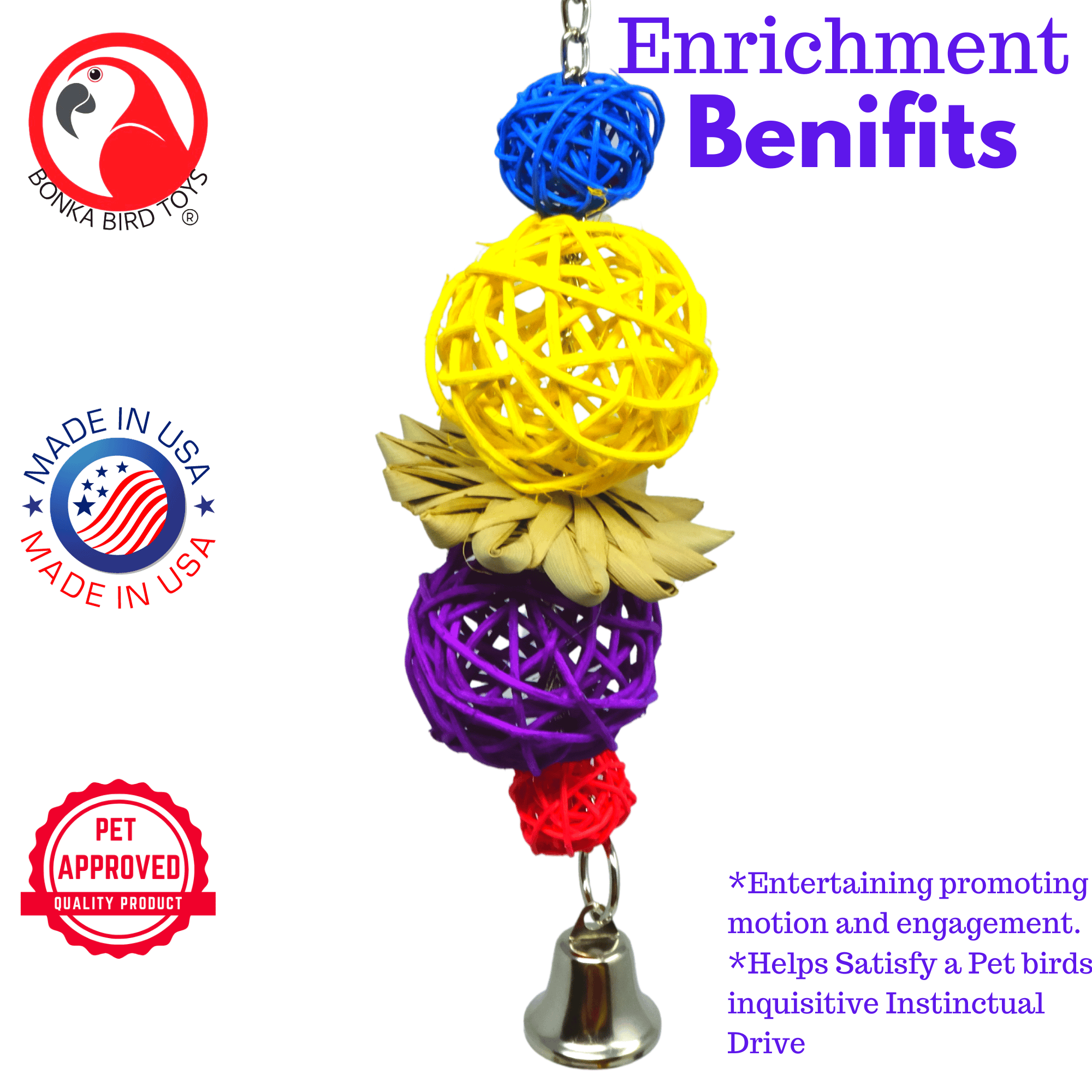 1604 Pansy - Bonka Bird Toys