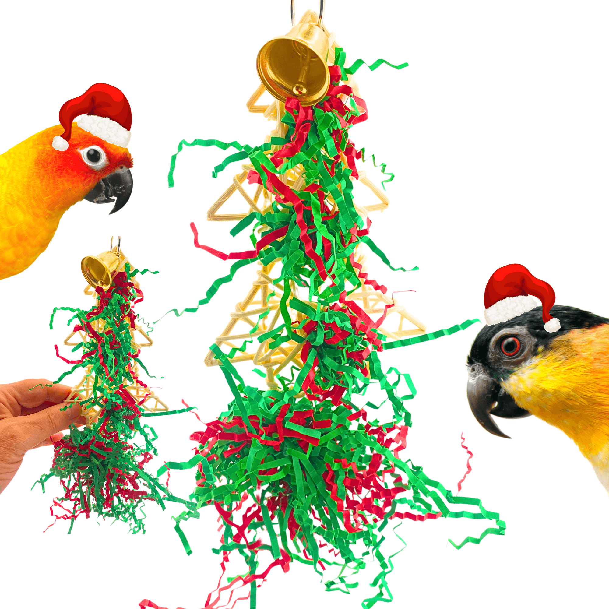 2736 Large Shred Christmas Tree - Bonka Bird Toys