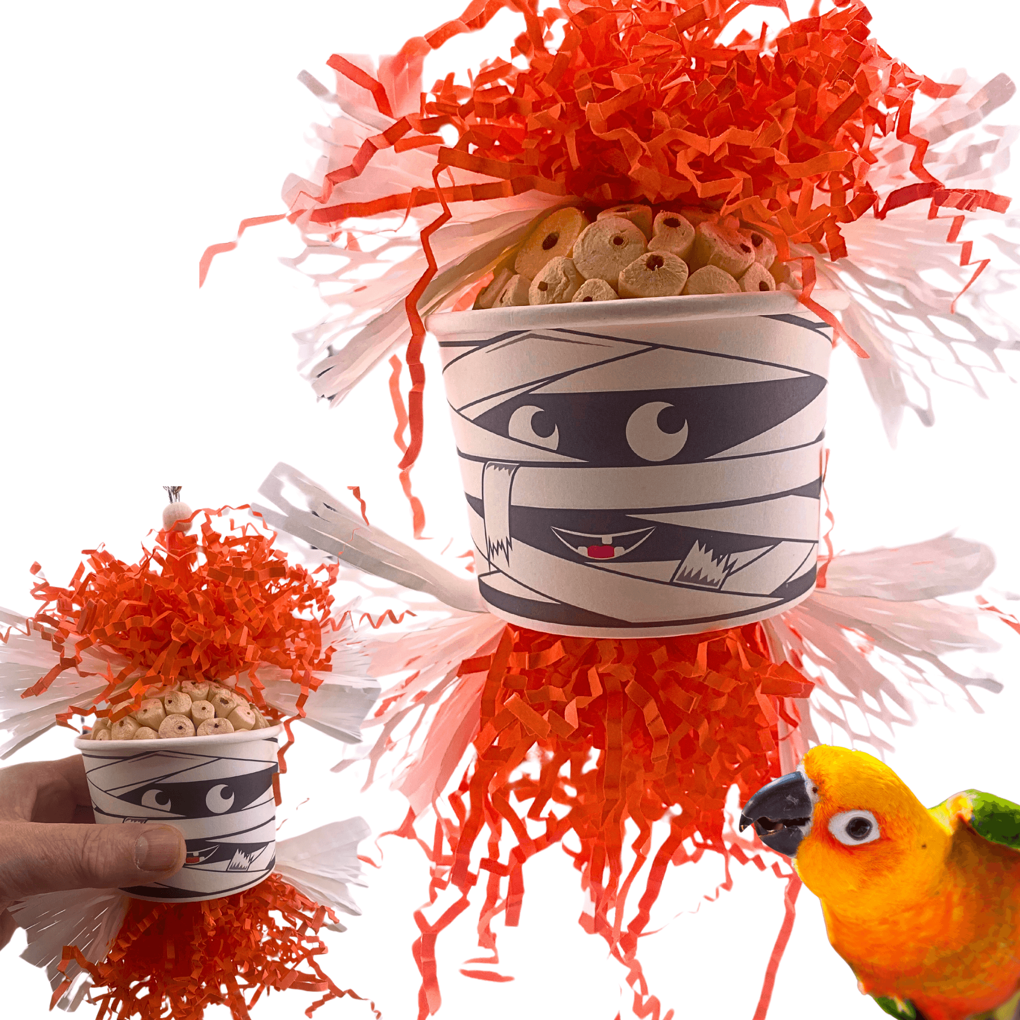 2715 Halloween Mummy Dish - Bonka Bird Toys