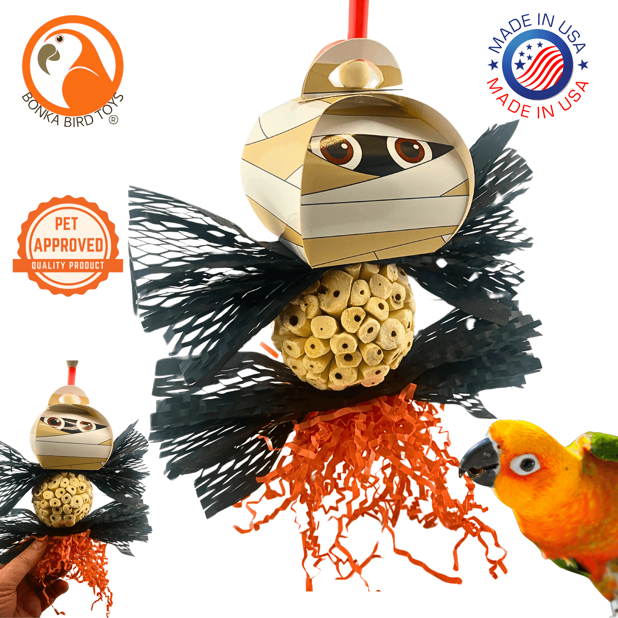 2718 Spooky Halloween Mummy - Bonka Bird Toys