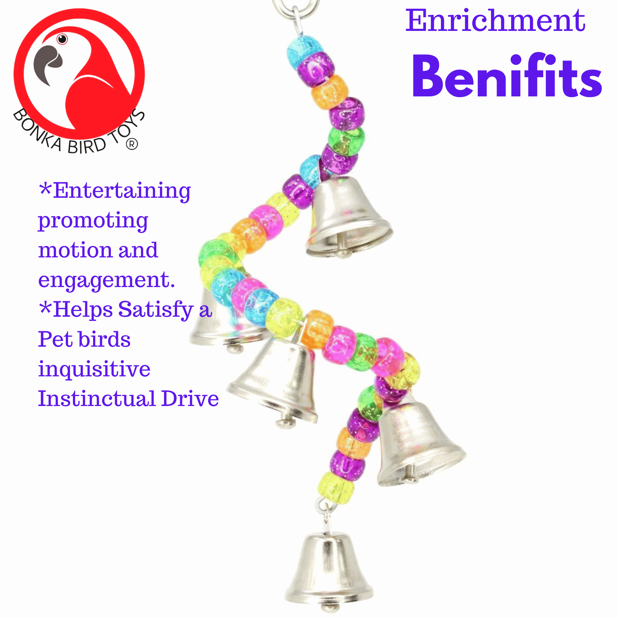 890 Ring My Bell - Bonka Bird Toys