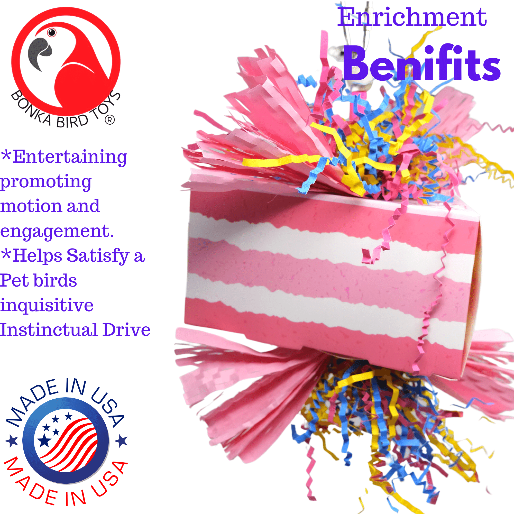 1009 Piece of Cake - Bonka Bird Toys