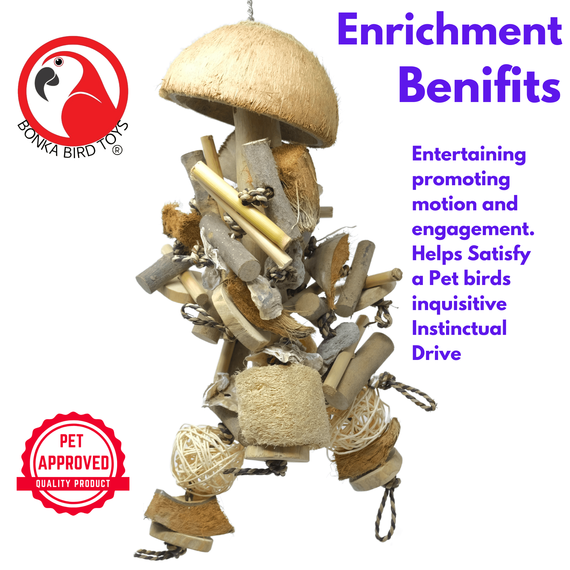 2669 Large Coco Loco - Bonka Bird Toys