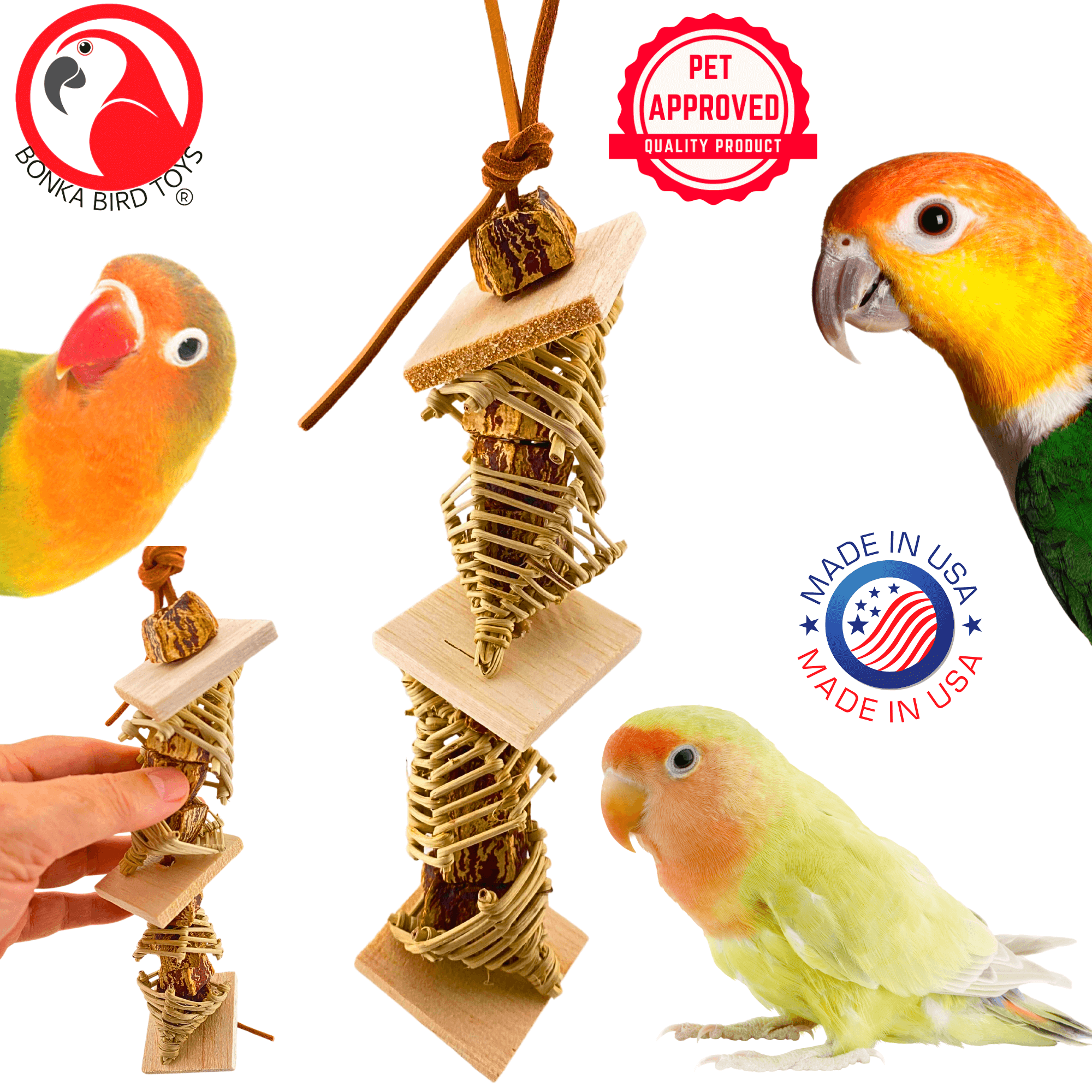 1133 Mahogany Maze - Bonka Bird Toys