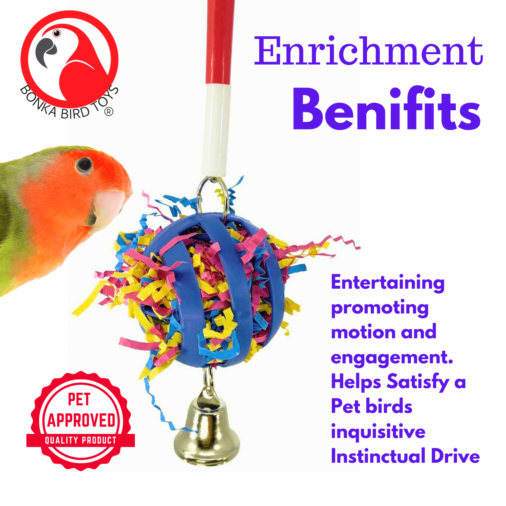 1583 Forage My Ball - Bonka Bird Toys