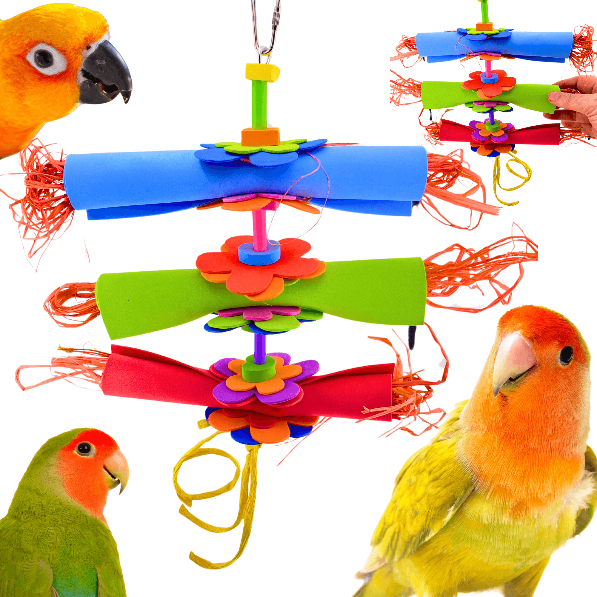 1112 Medium Foam Roller - Bonka Bird Toys