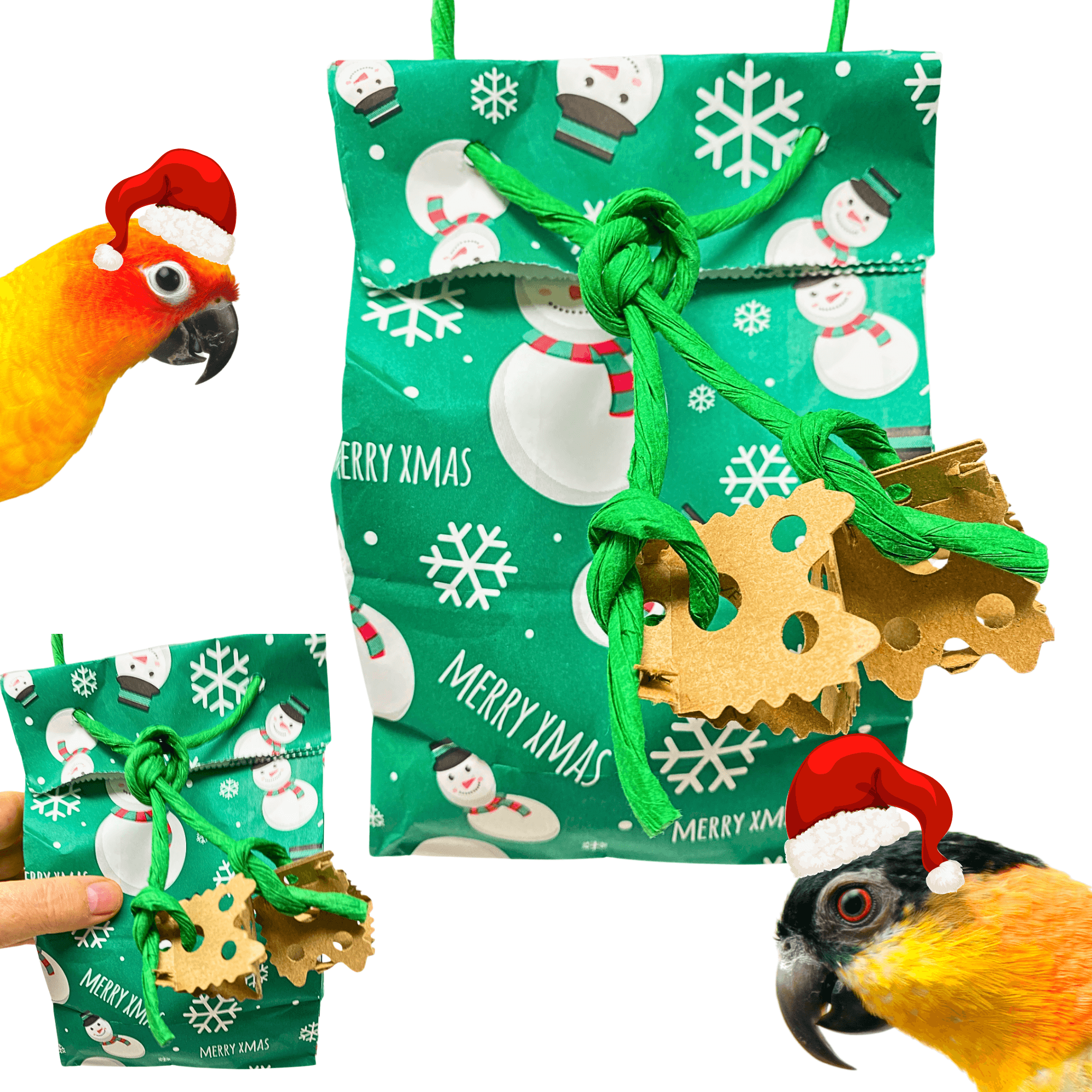 2754 Christmas Snowman Treat Bag - Bonka Bird Toys
