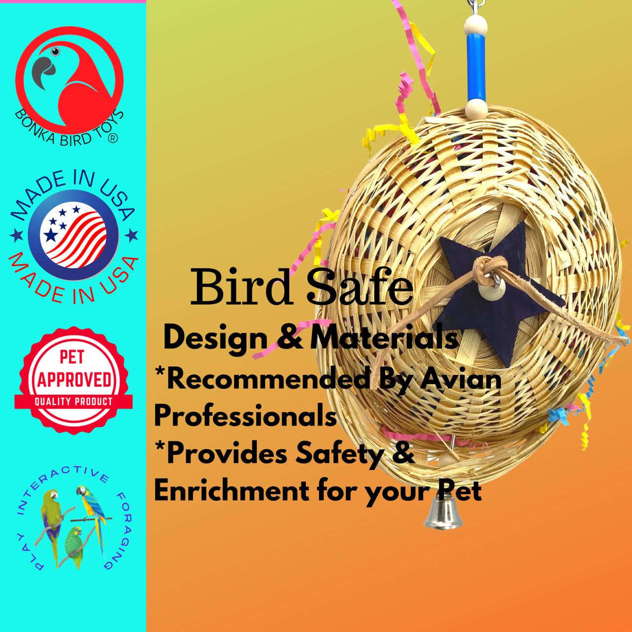 1911 Foraging Basket - Bonka Bird Toys