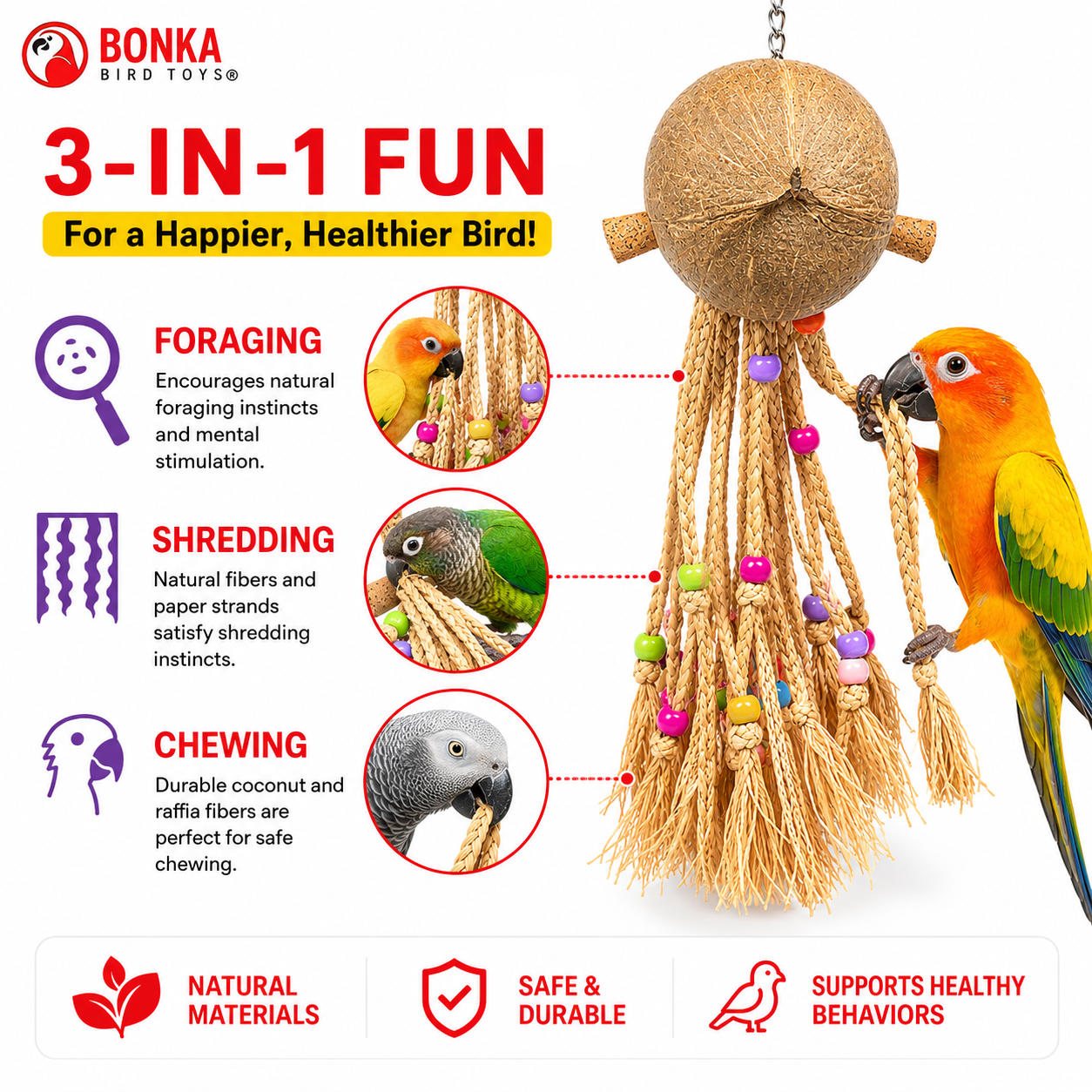 2214 Coco Rasta - Bonka Bird Toys