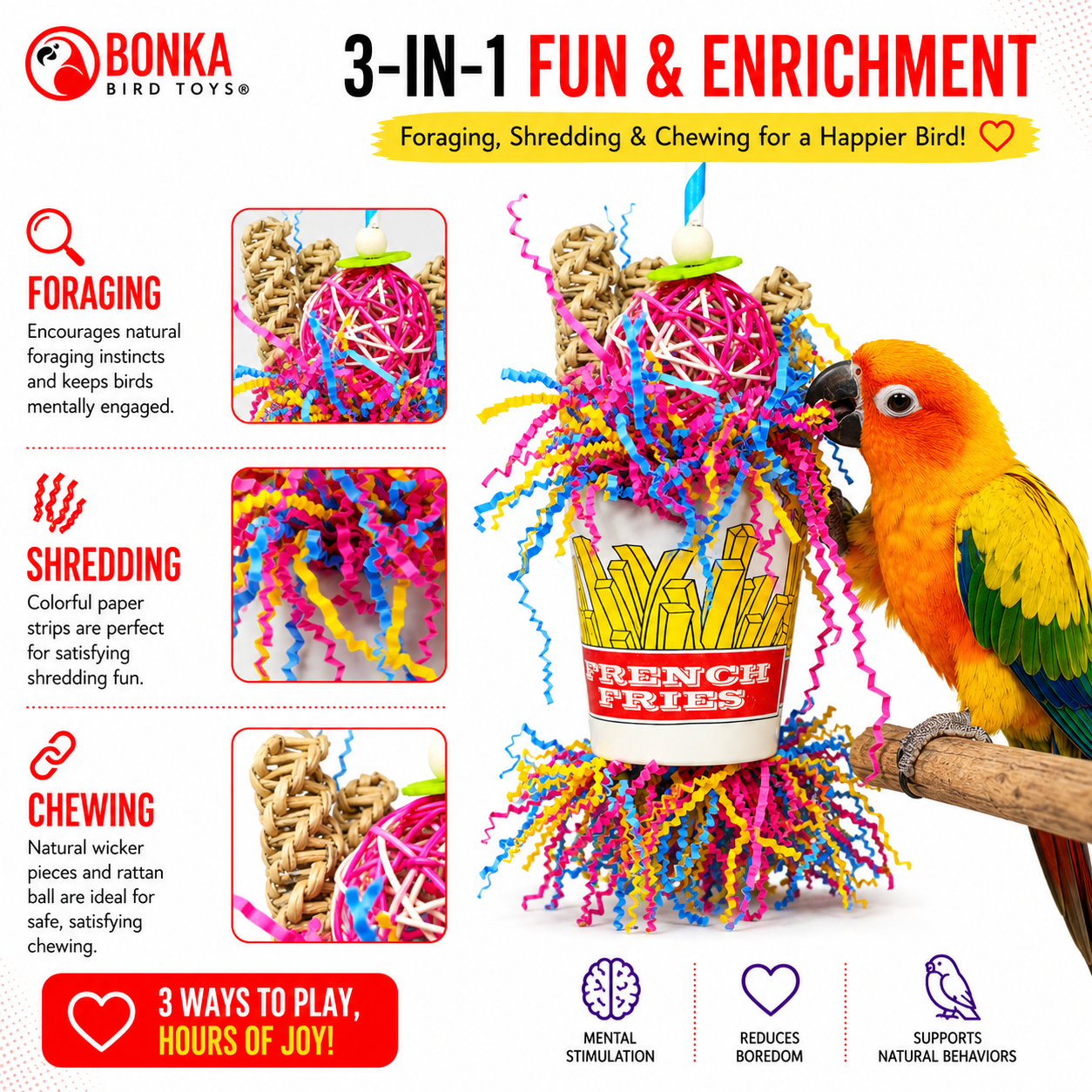 2334 Order Of Fries - Bonka Bird Toys