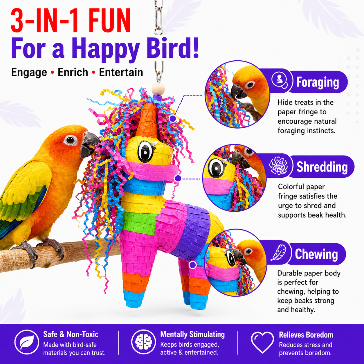 3766 Piñata Donkey - Bonka Bird Toys