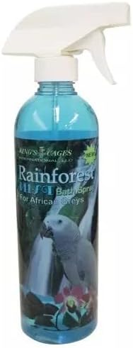 Kings Cages Rainforest Mist 17oz Bath Spray African Greys - Bonka Bird Toys