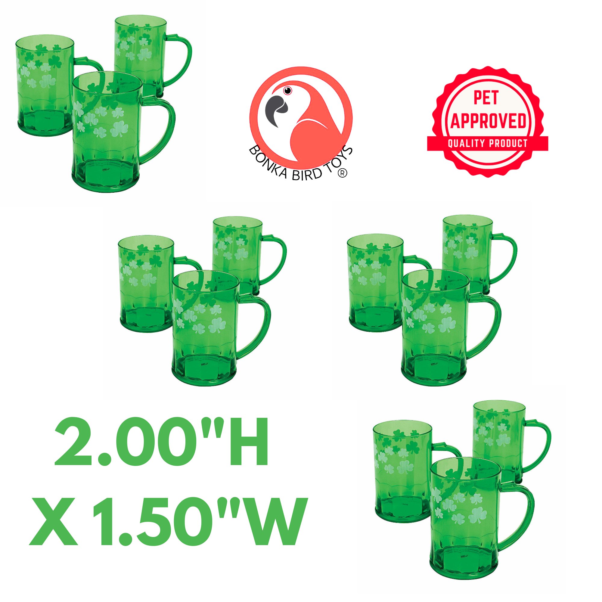 Lucky Mugs Foot Talon Craft Part Bird Toys - Bonka Bird Toys