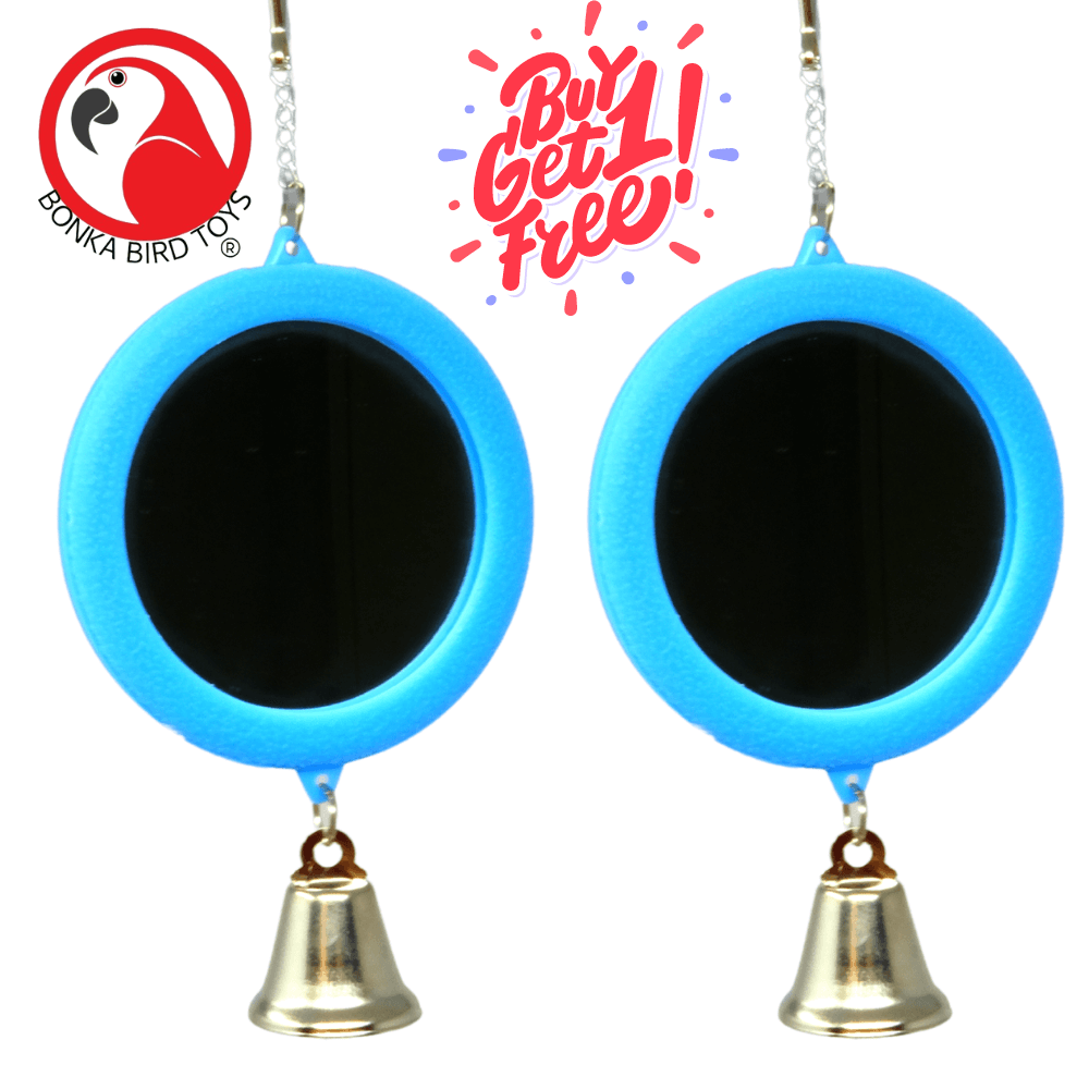 36415 Medium Round Mirror BOGO BUNDLE BUY ONE GET ONE FREE! - Bonka Bird Toys