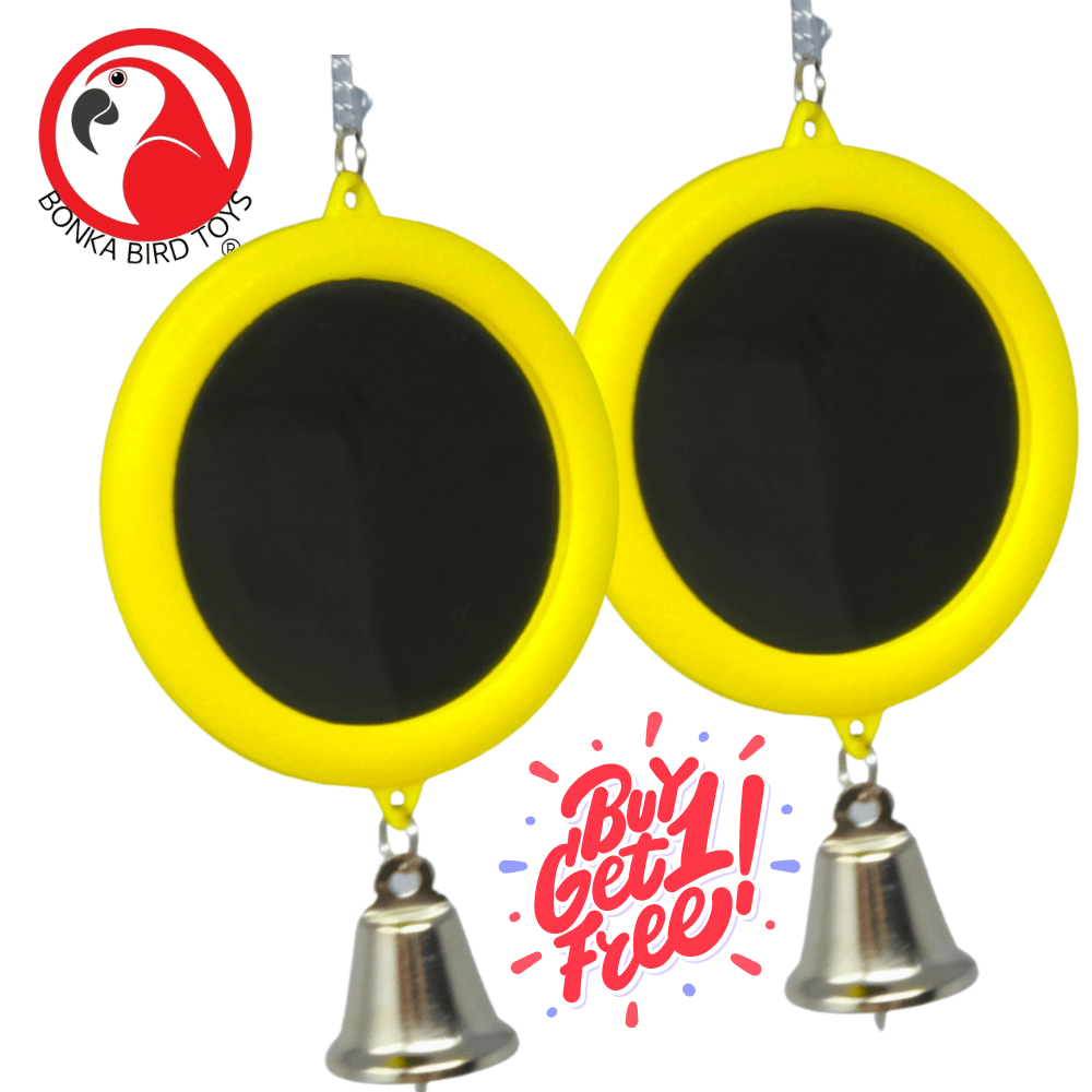 36415 Medium Round Mirror BOGO BUNDLE BUY ONE GET ONE FREE! - Bonka Bird Toys