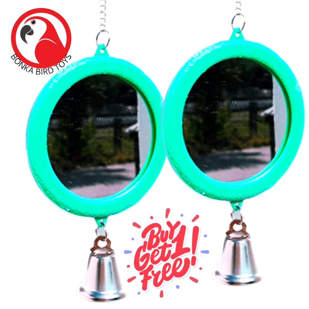 36415 Medium Round Mirror BOGO BUNDLE BUY ONE GET ONE FREE! - Bonka Bird Toys