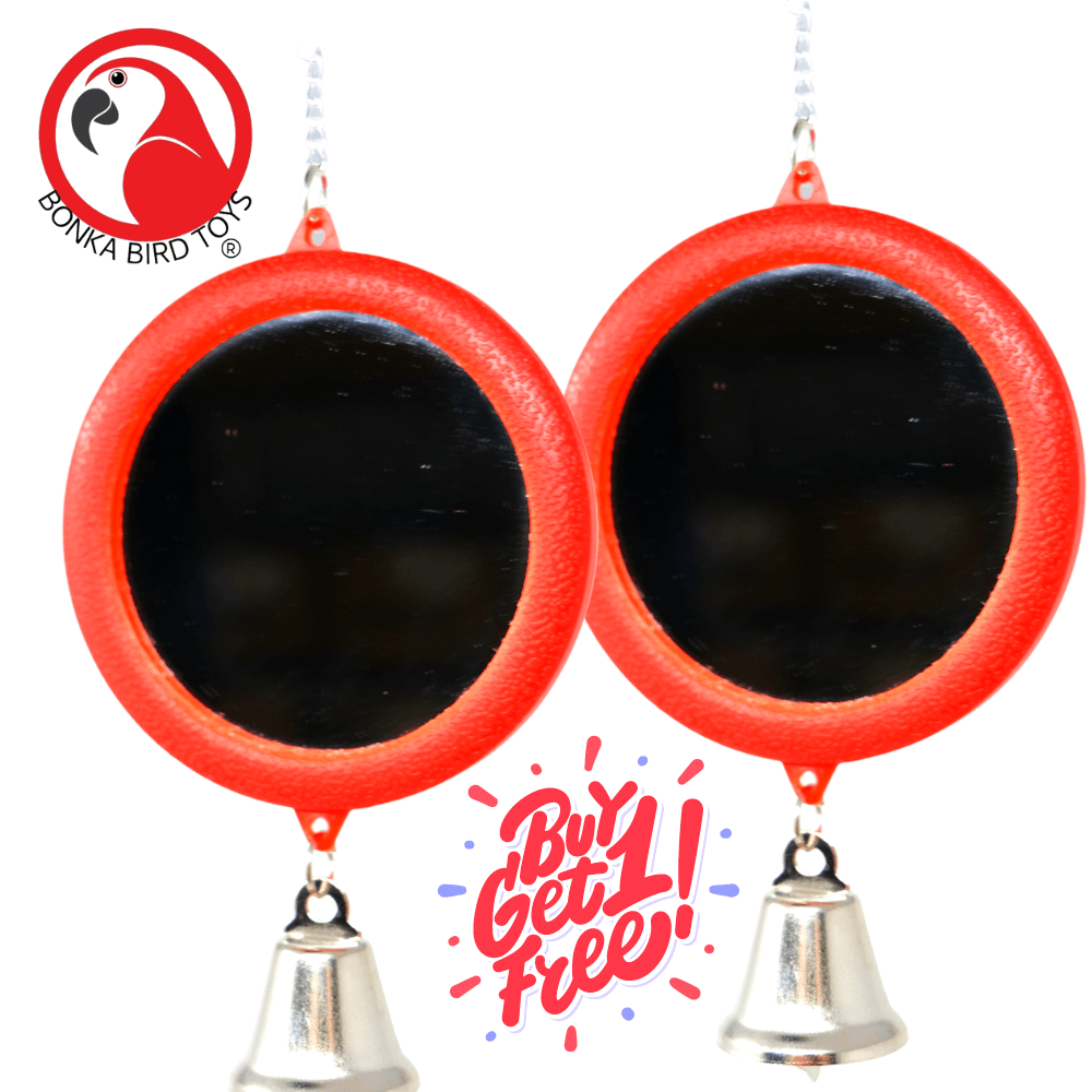 36415 Medium Round Mirror BOGO BUNDLE BUY ONE GET ONE FREE! - Bonka Bird Toys