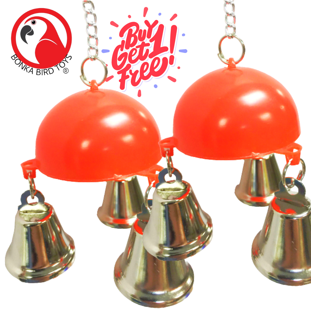 36458 Dome Bell BOGO BUNDLE BUY ONE GET ONE FREE! - Bonka Bird Toys