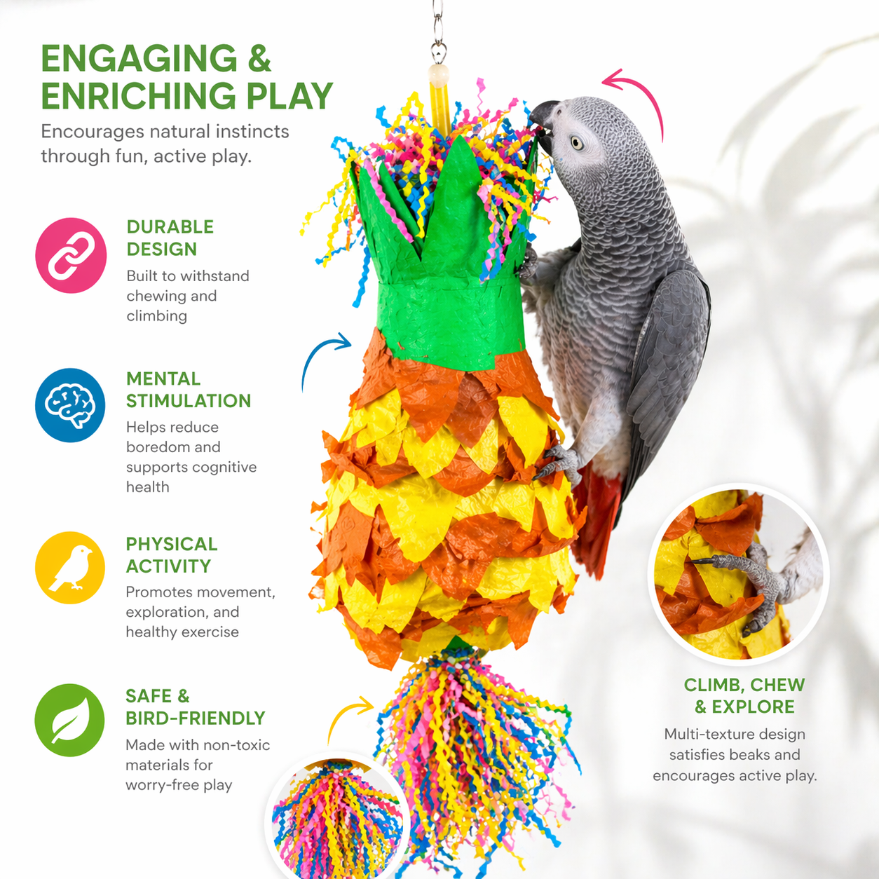 3762 PiΓ±ata Pineapple - Bonka Bird Toys