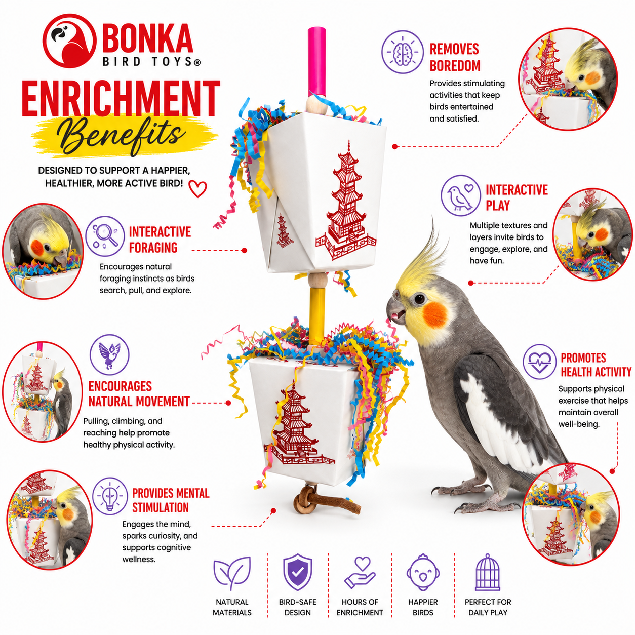 3874 Duo Take Out - Bonka Bird Toys