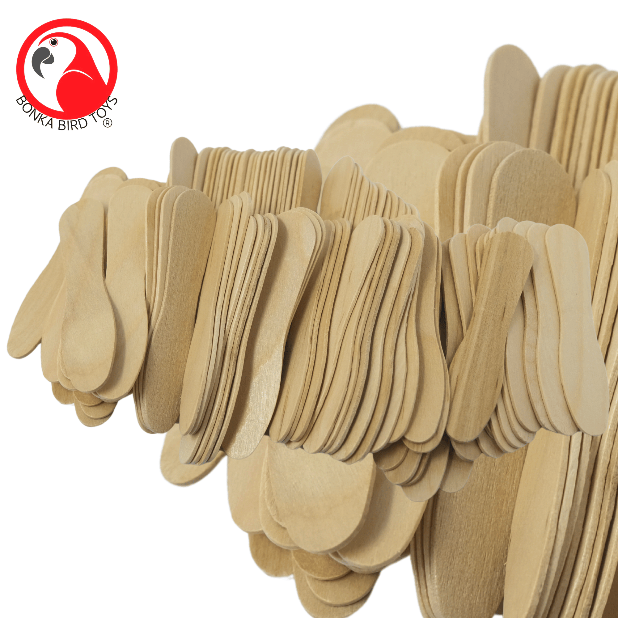 Natural and Colored Ice Cream Sticks - Bonka Bird Toys