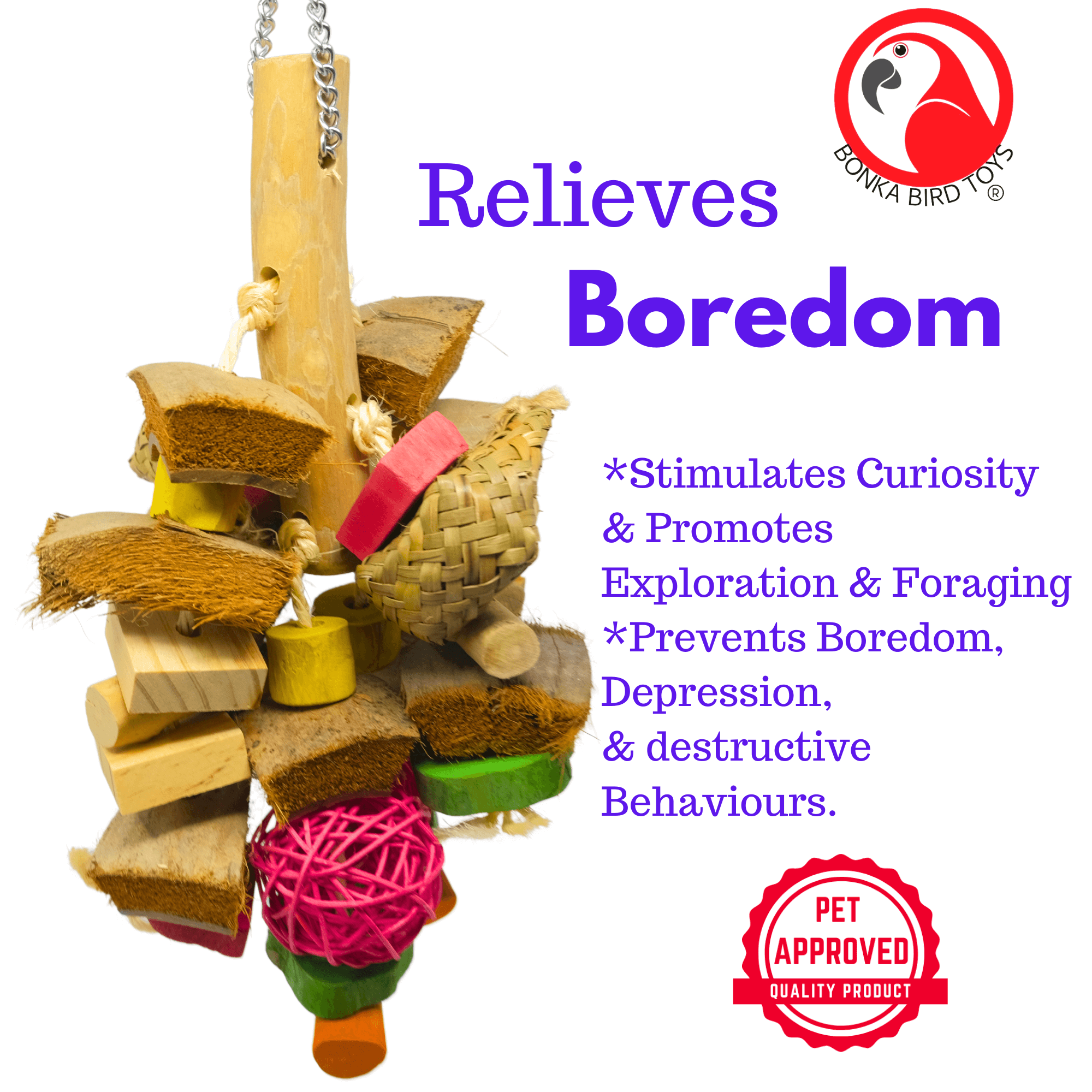 2699 Medium Natural Wonder Cluster - Bonka Bird Toys