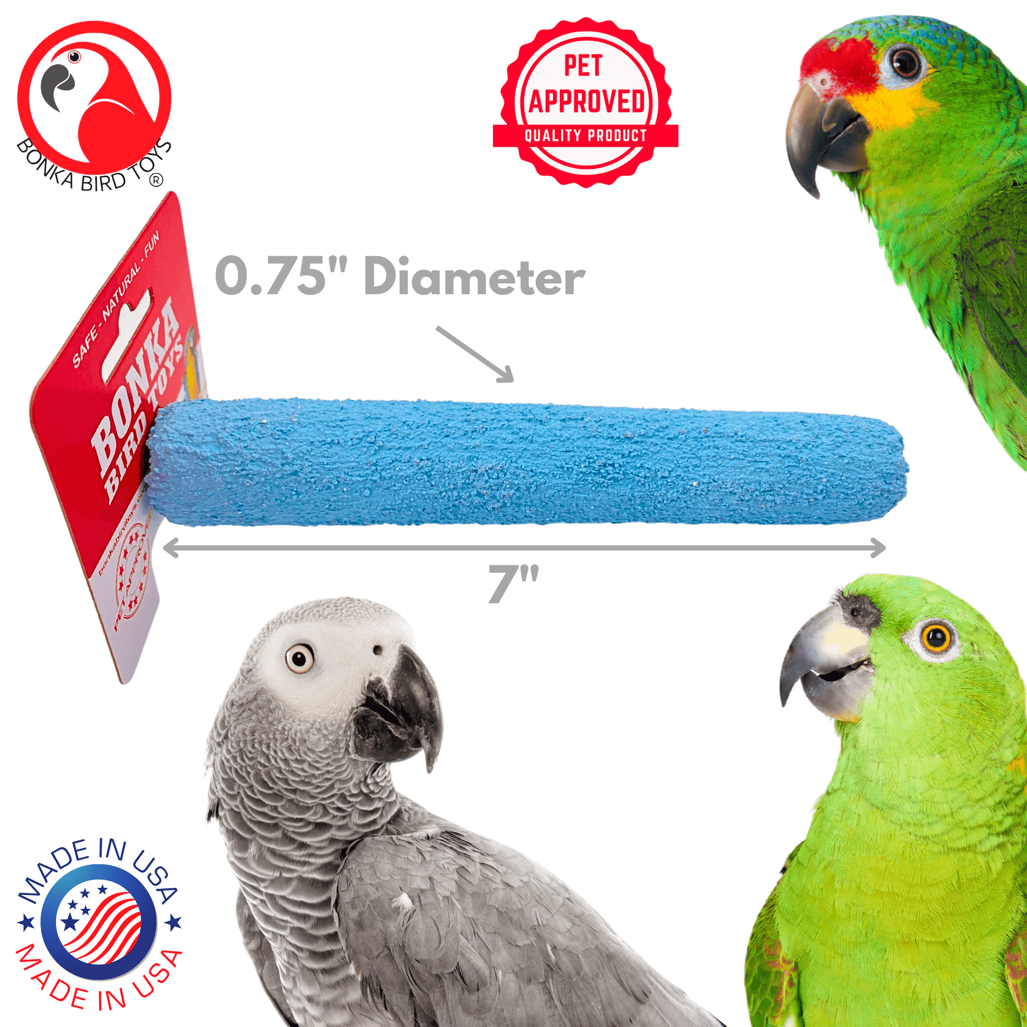 1434 Medium Conditioning Perch - Bonka Bird Toys