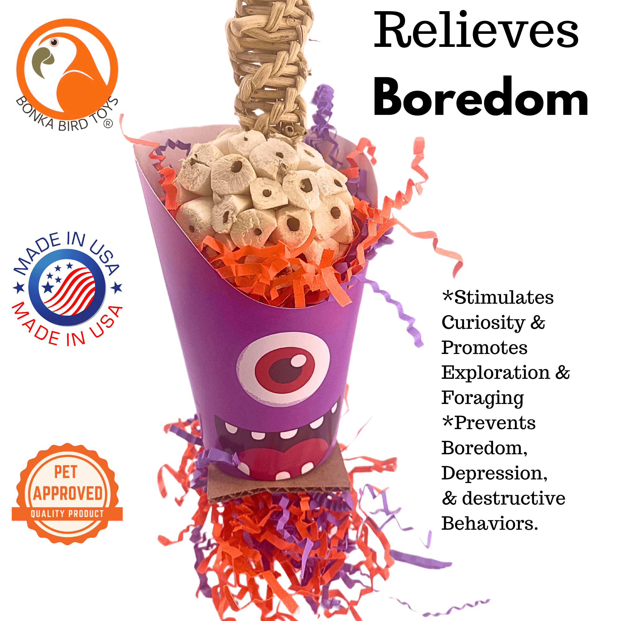 2708 Halloween Monster Cup - Bonka Bird Toys