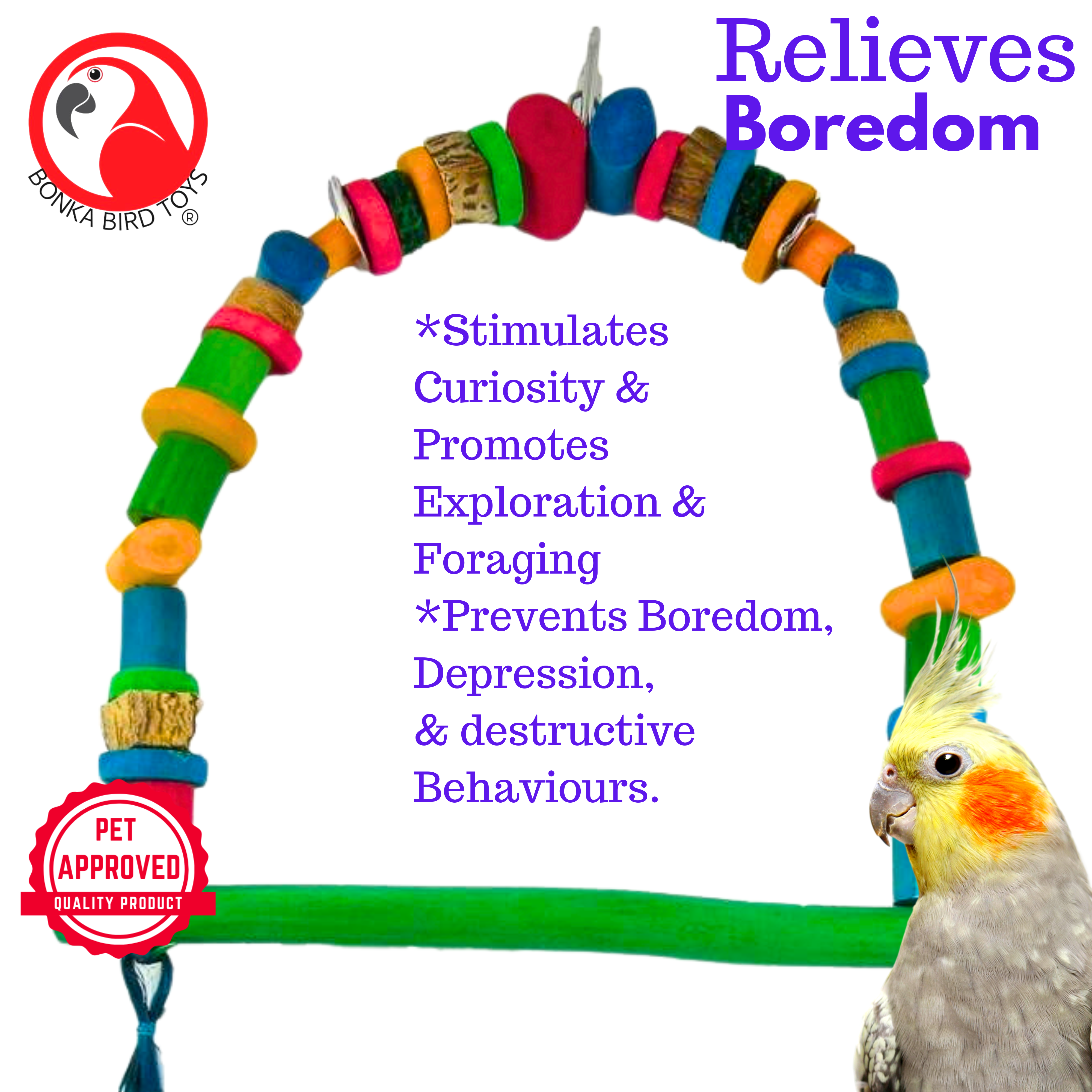 41352 Small Arc Swing - Bonka Bird Toys