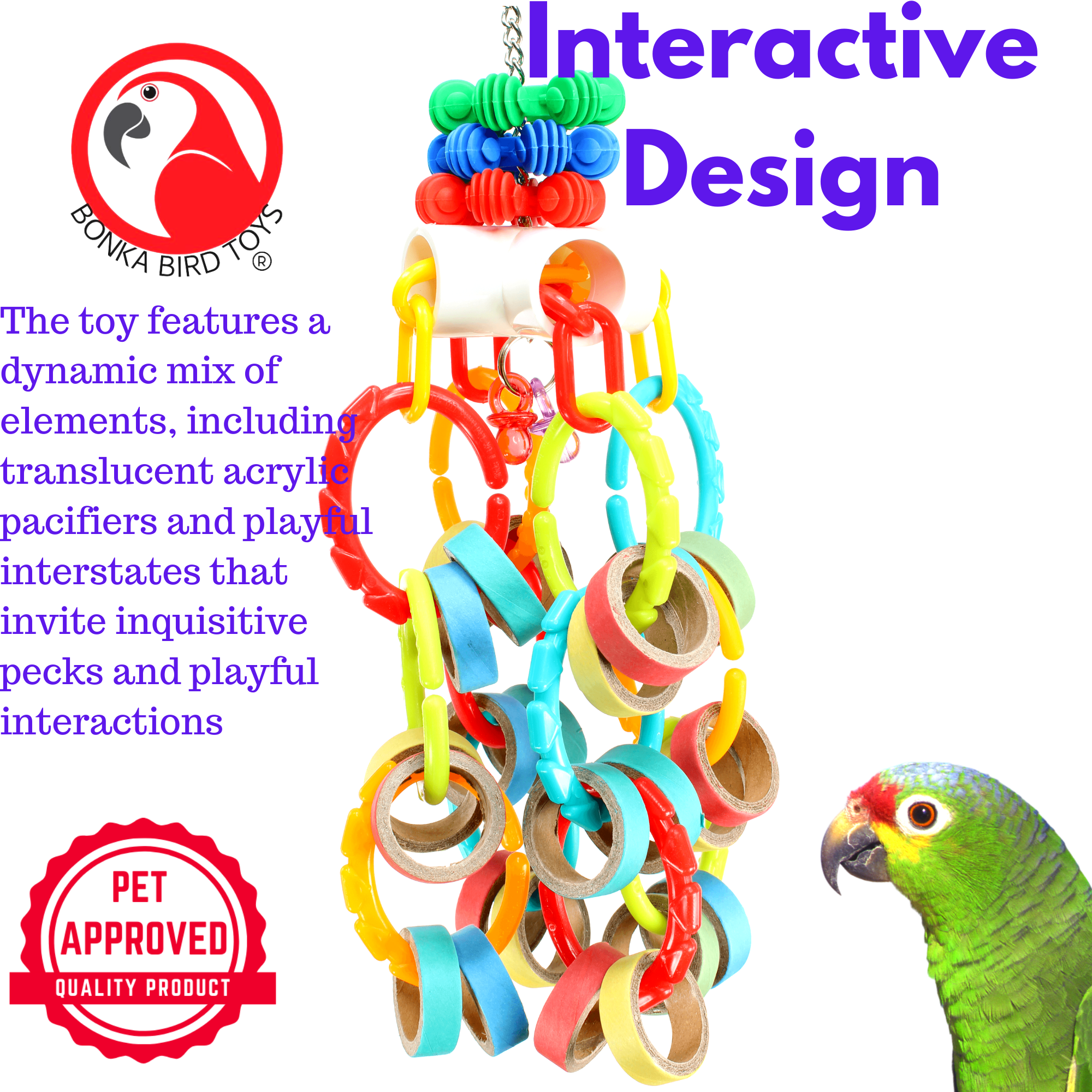 3551 Bagel Waterfall - Bonka Bird Toys