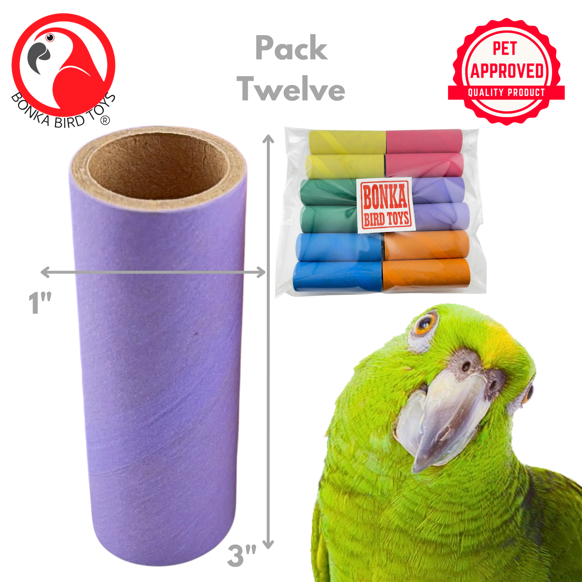 2781 Pk12 Bagel Tubes - Bonka Bird Toys