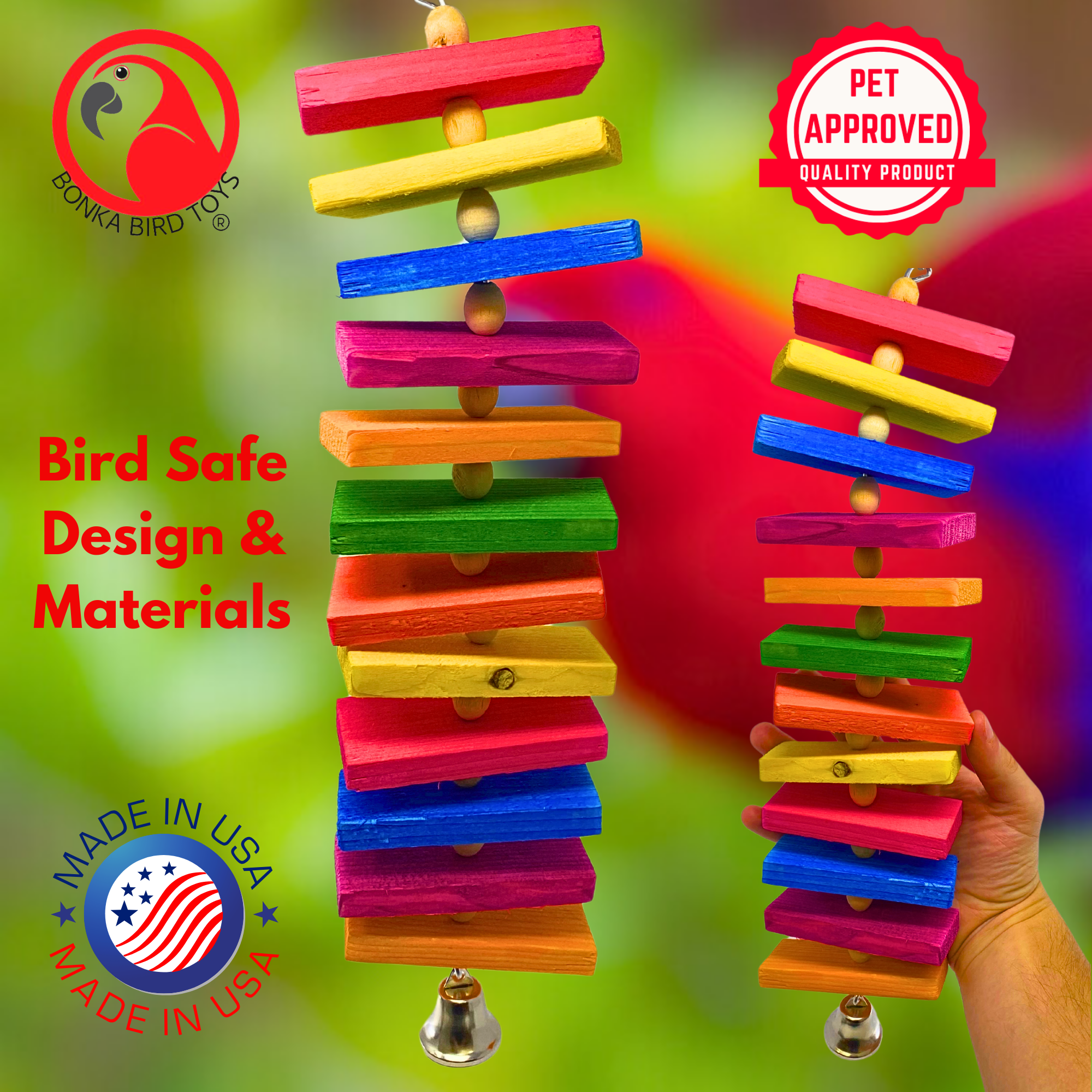 2335 Large Slat Chewer - Bonka Bird Toys