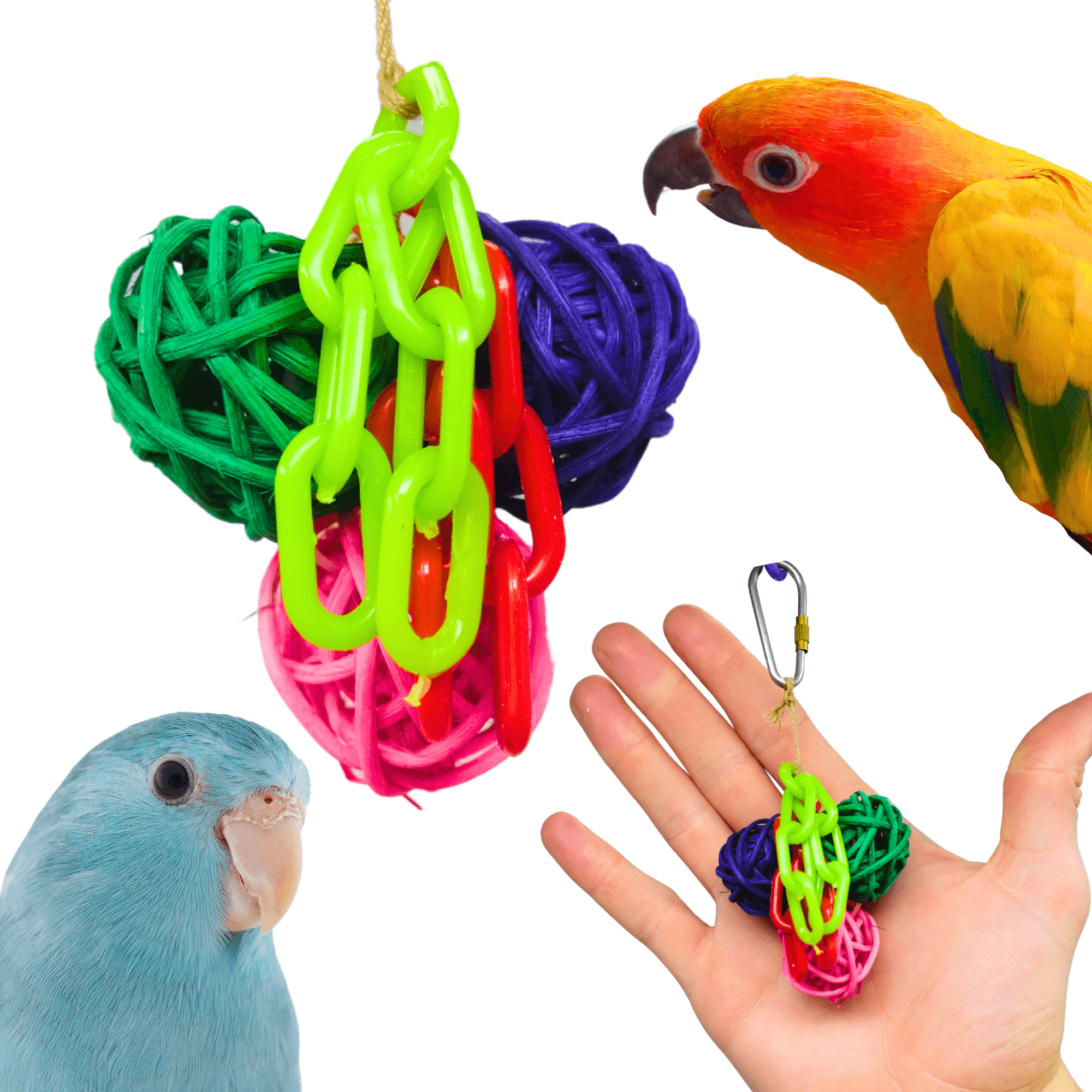 2623 Mini Vine Ball Bundle - BOGO BUNDLE BUY ONE GET ONE FREE! - Bonka Bird Toys