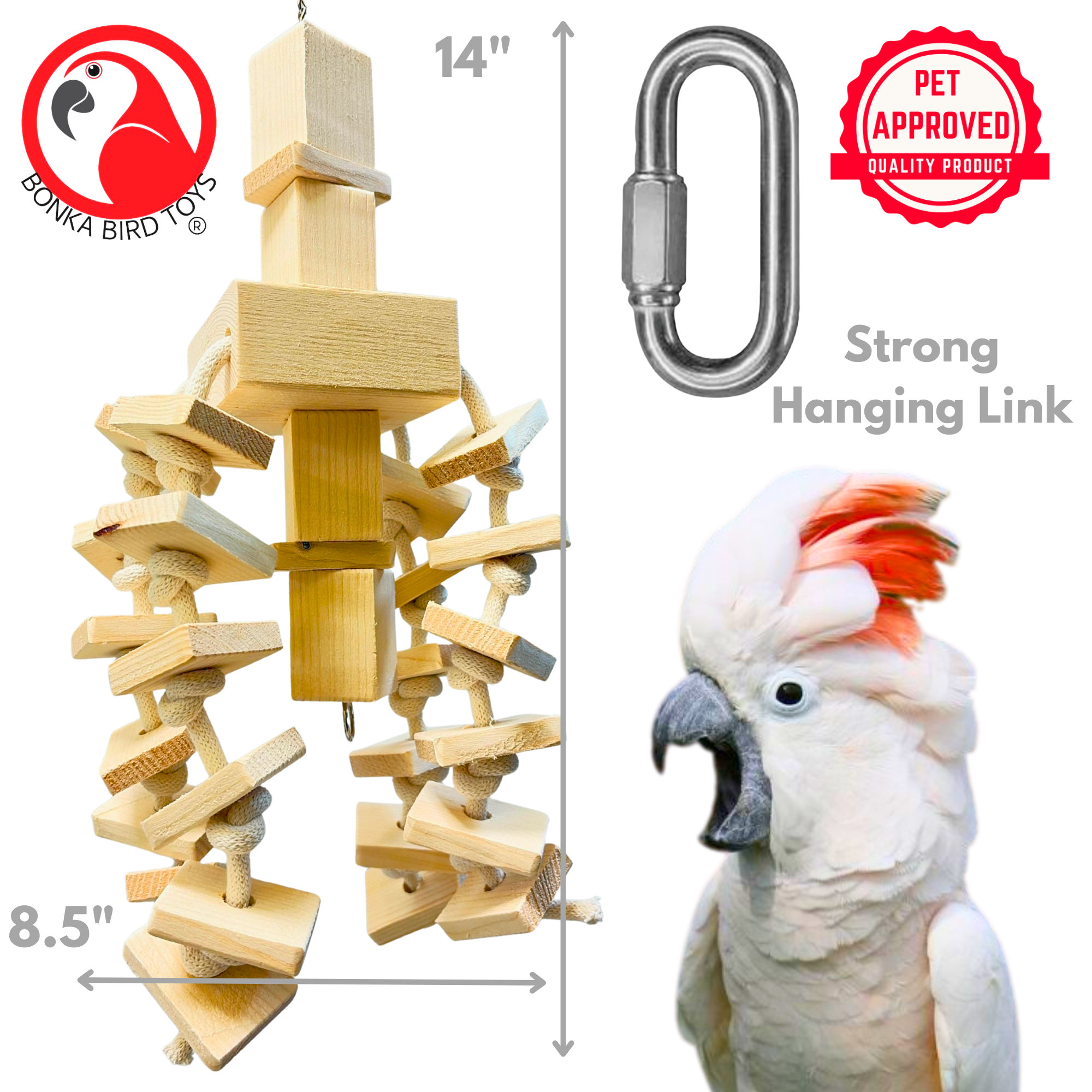 2763 Natural Cubic - Bonka Bird Toys