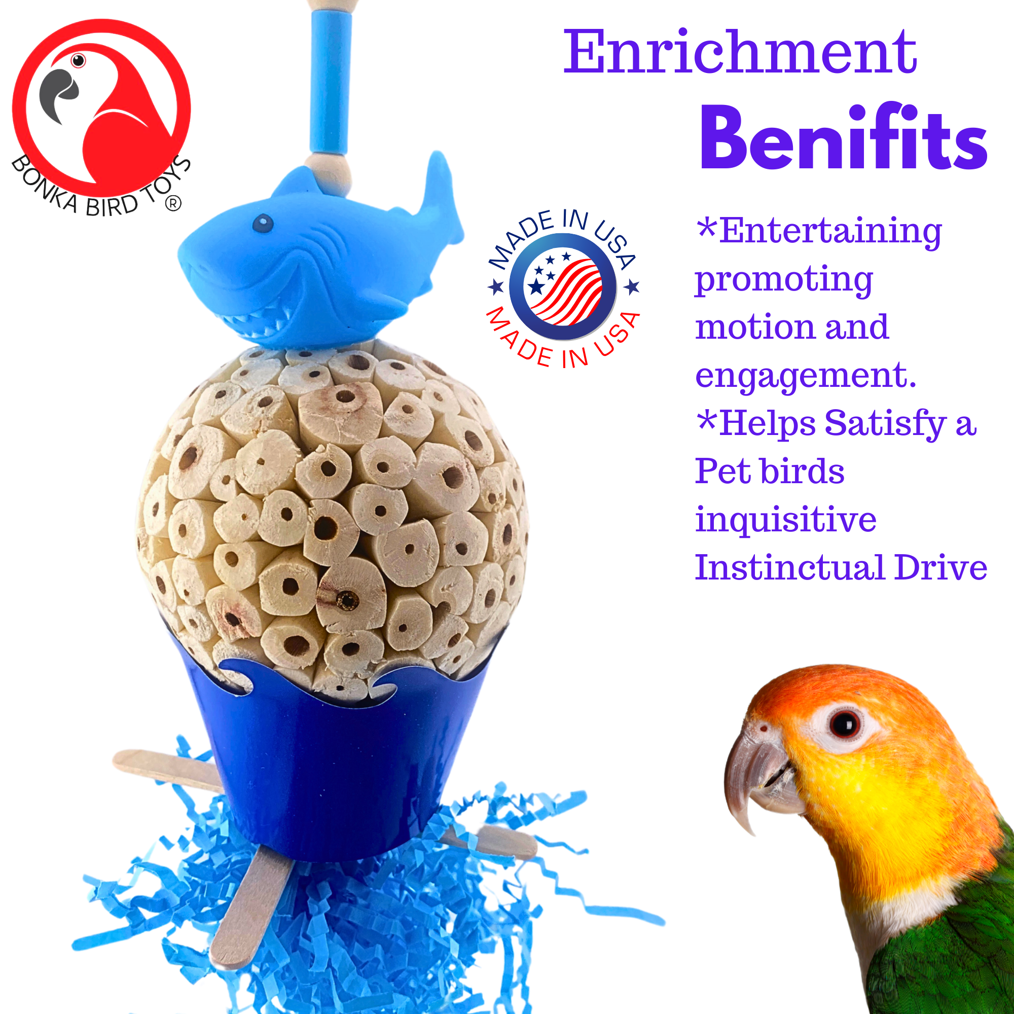 2605 Sola Shark - Bonka Bird Toys