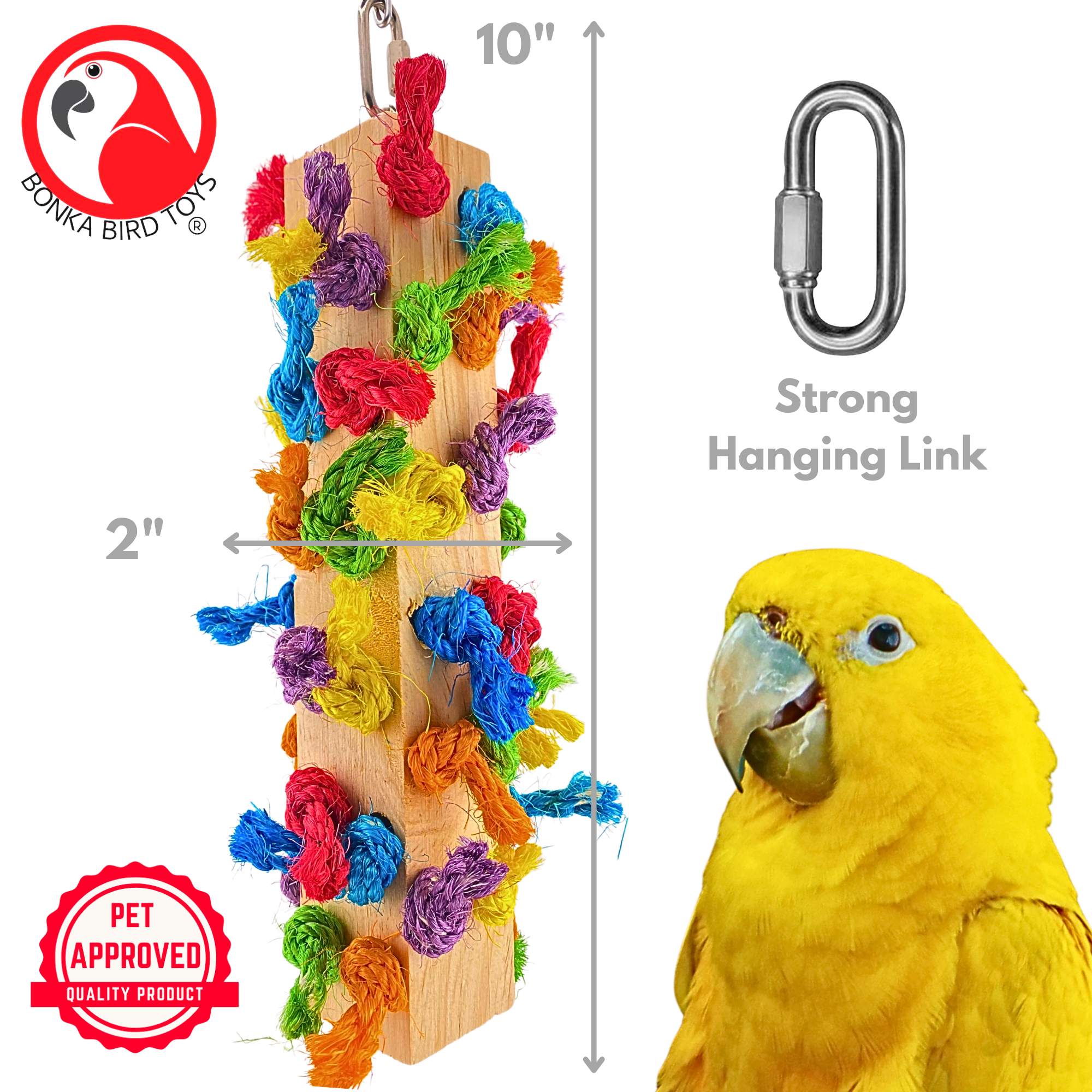 991 Large Knotty Pillar - Bonka Bird Toys