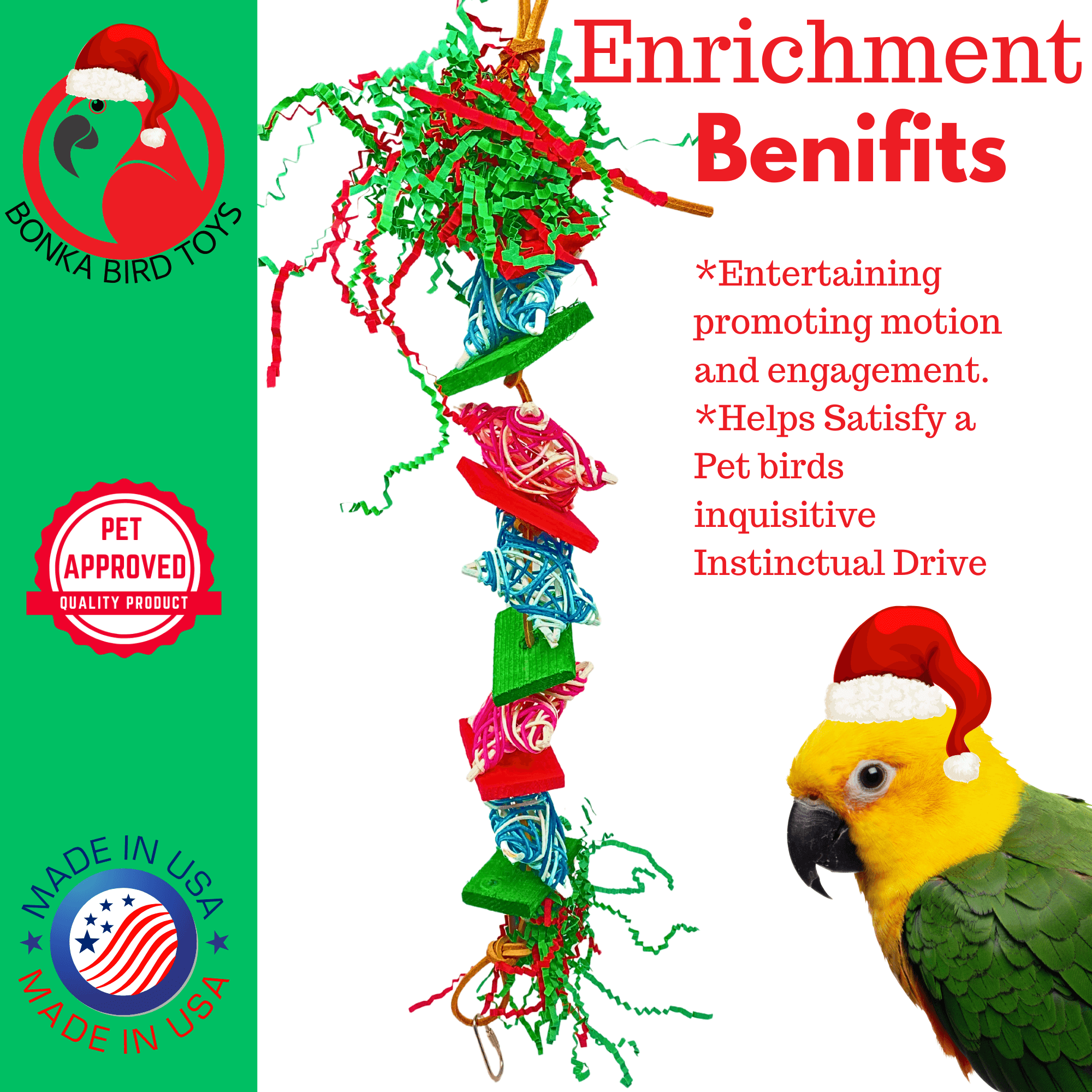 3922 Christmas Starry Night - Bonka Bird Toys