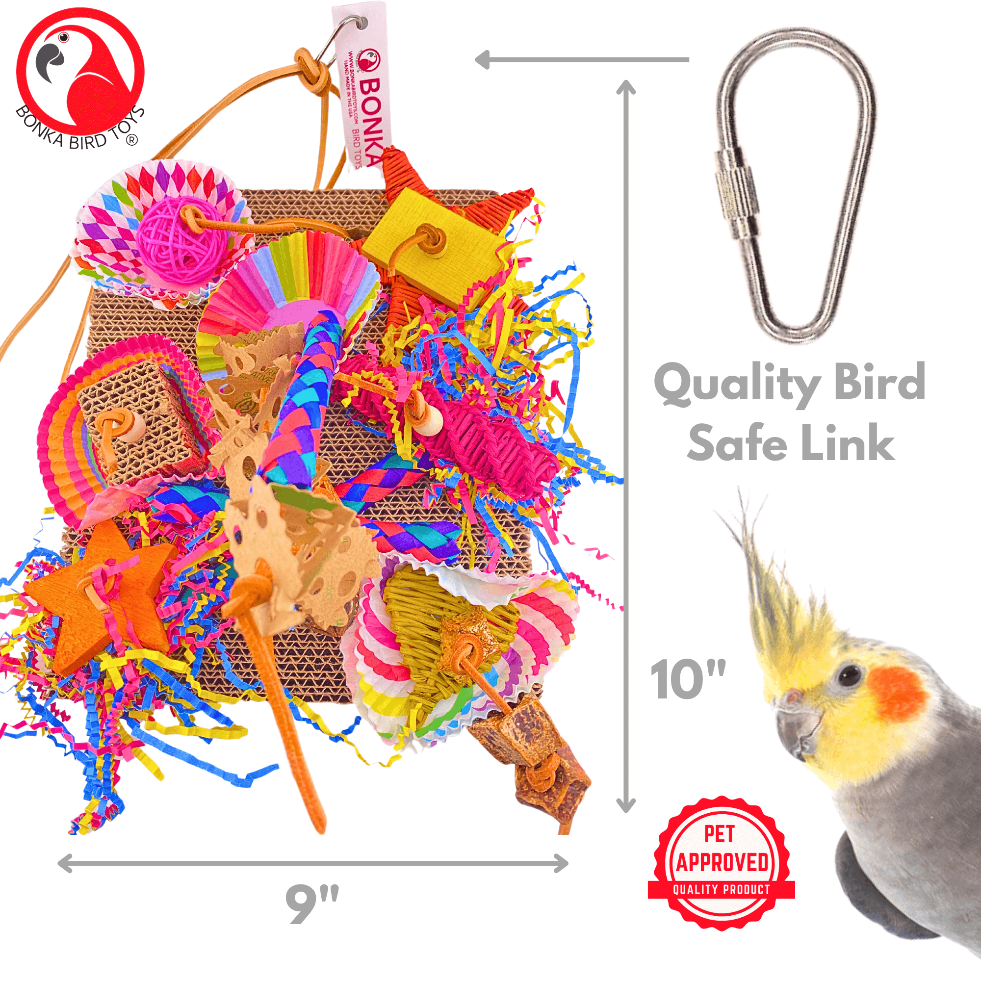 2644 Fiesta Foraging Board - Bonka Bird Toys