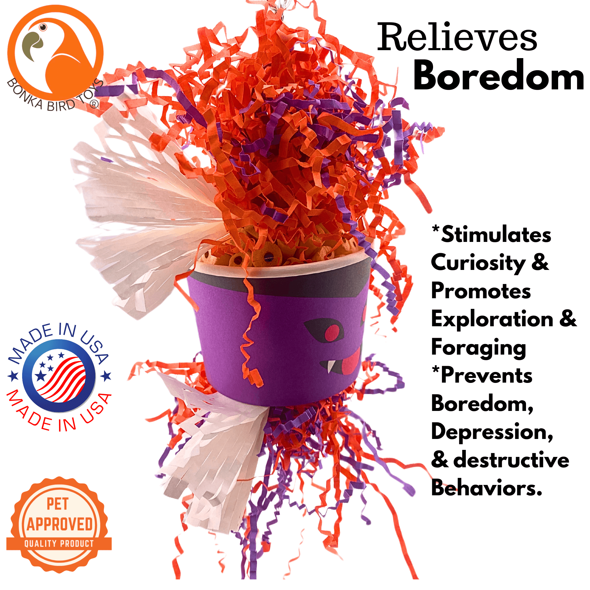 2711 Halloween Vampire Dish - Bonka Bird Toys