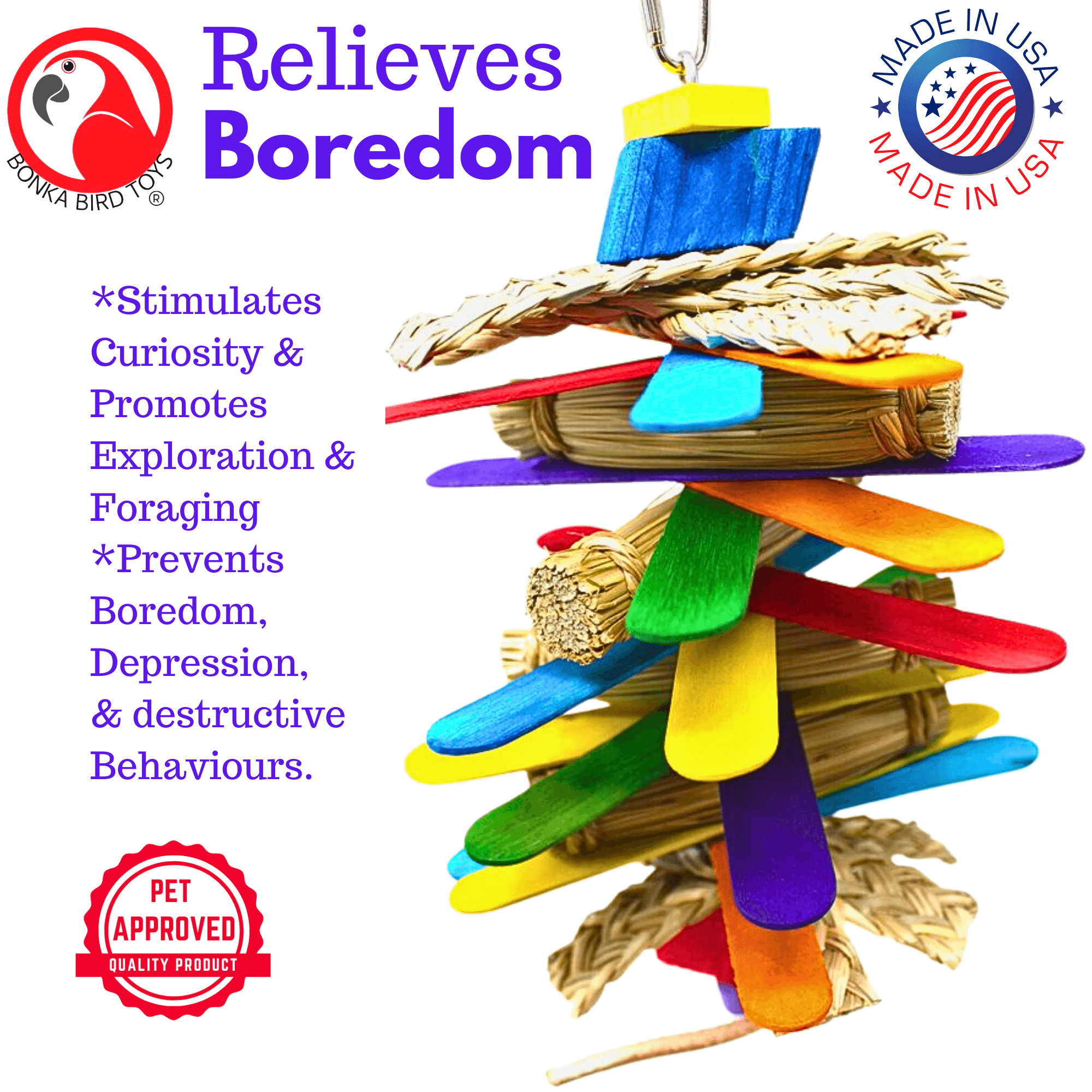 1921 Husky Fan - Bonka Bird Toys