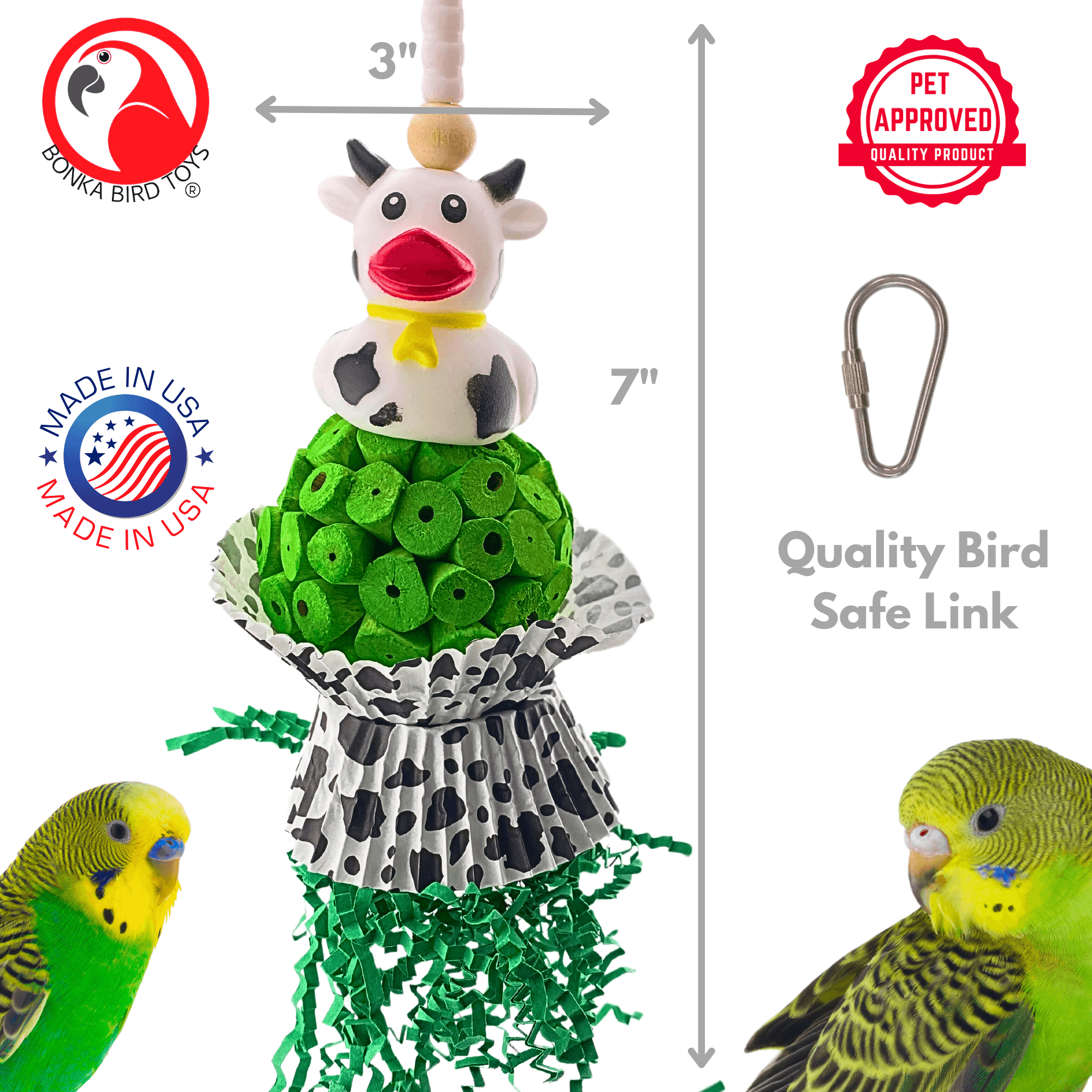 2450 Moo Cow Munch - Bonka Bird Toys