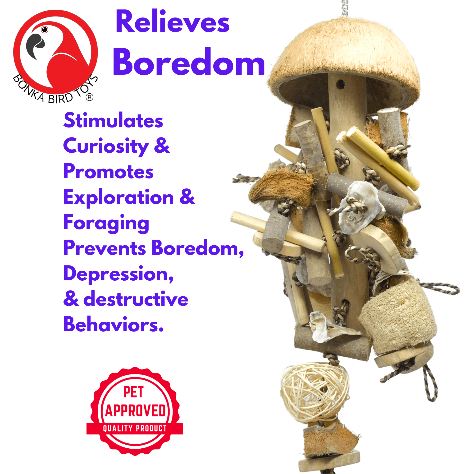 2669 Large Coco Loco - Bonka Bird Toys