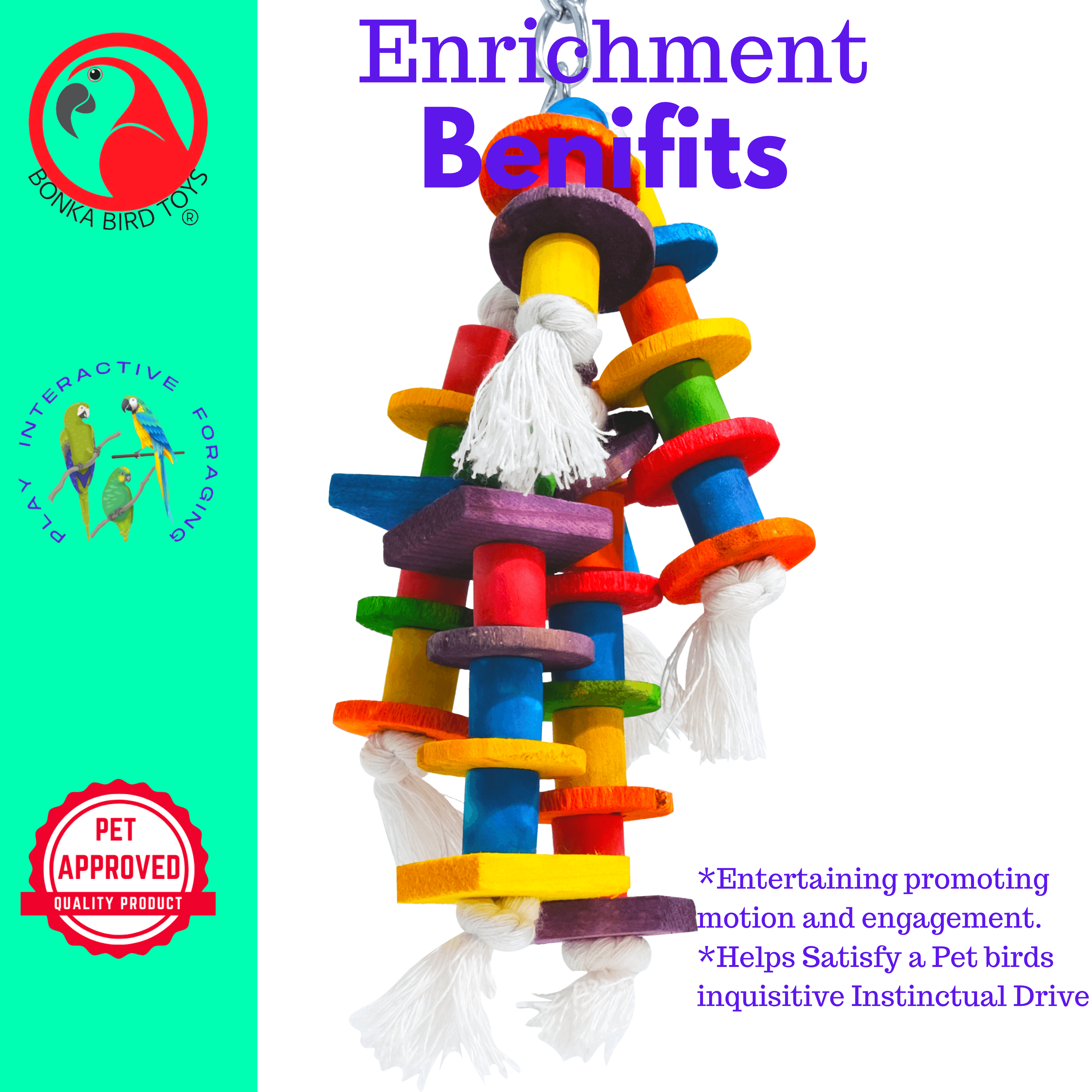 1092 Jumble Chew - Bonka Bird Toys