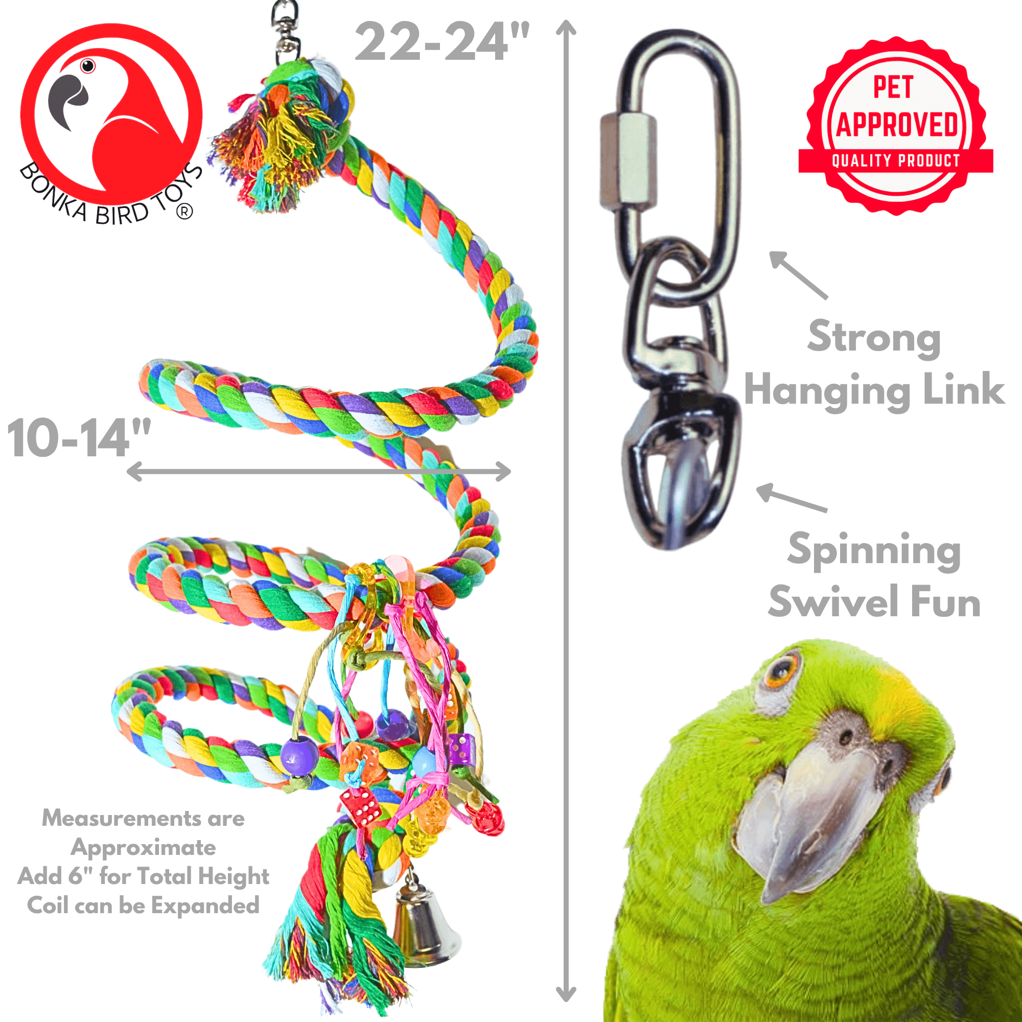 1962 Huge Rope Boing - Bonka Bird Toys