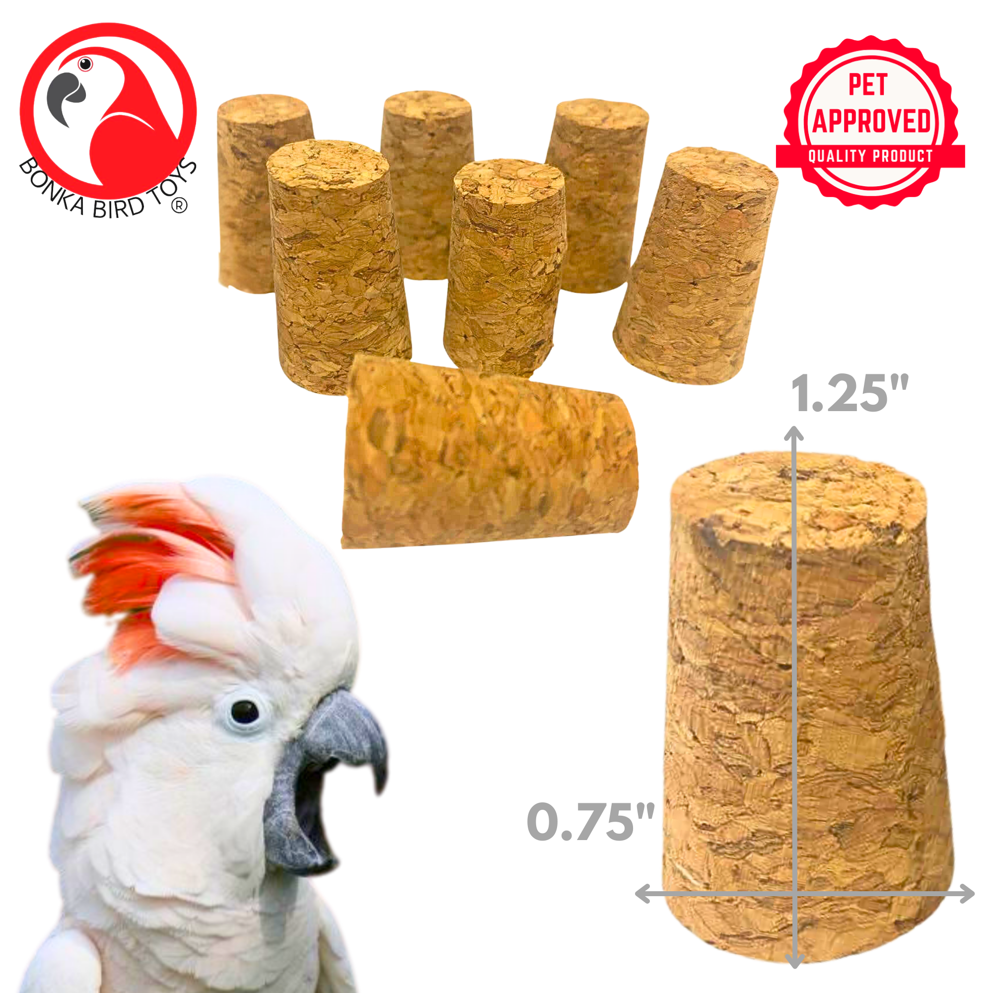 2112 PK8 Corks - Bonka Bird Toys