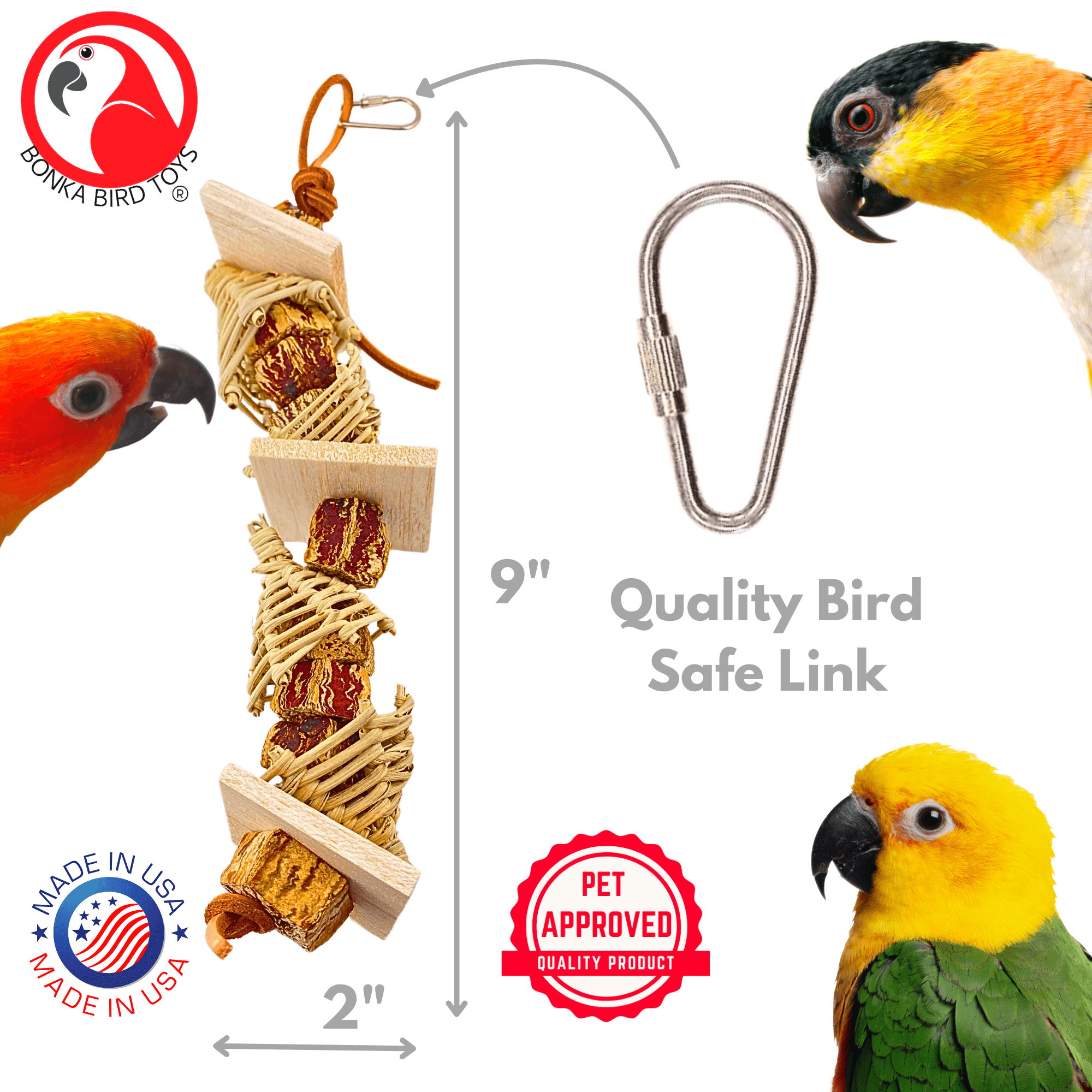 1133 Mahogany Maze - Bonka Bird Toys