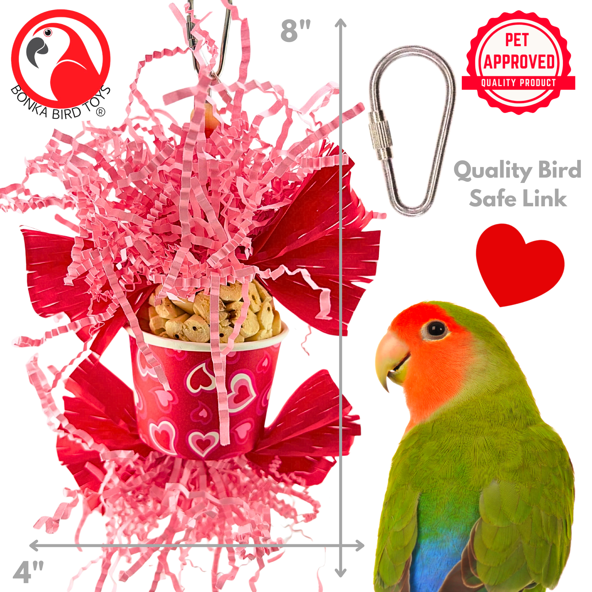 2775 Small Sola Love - Bonka Bird Toys