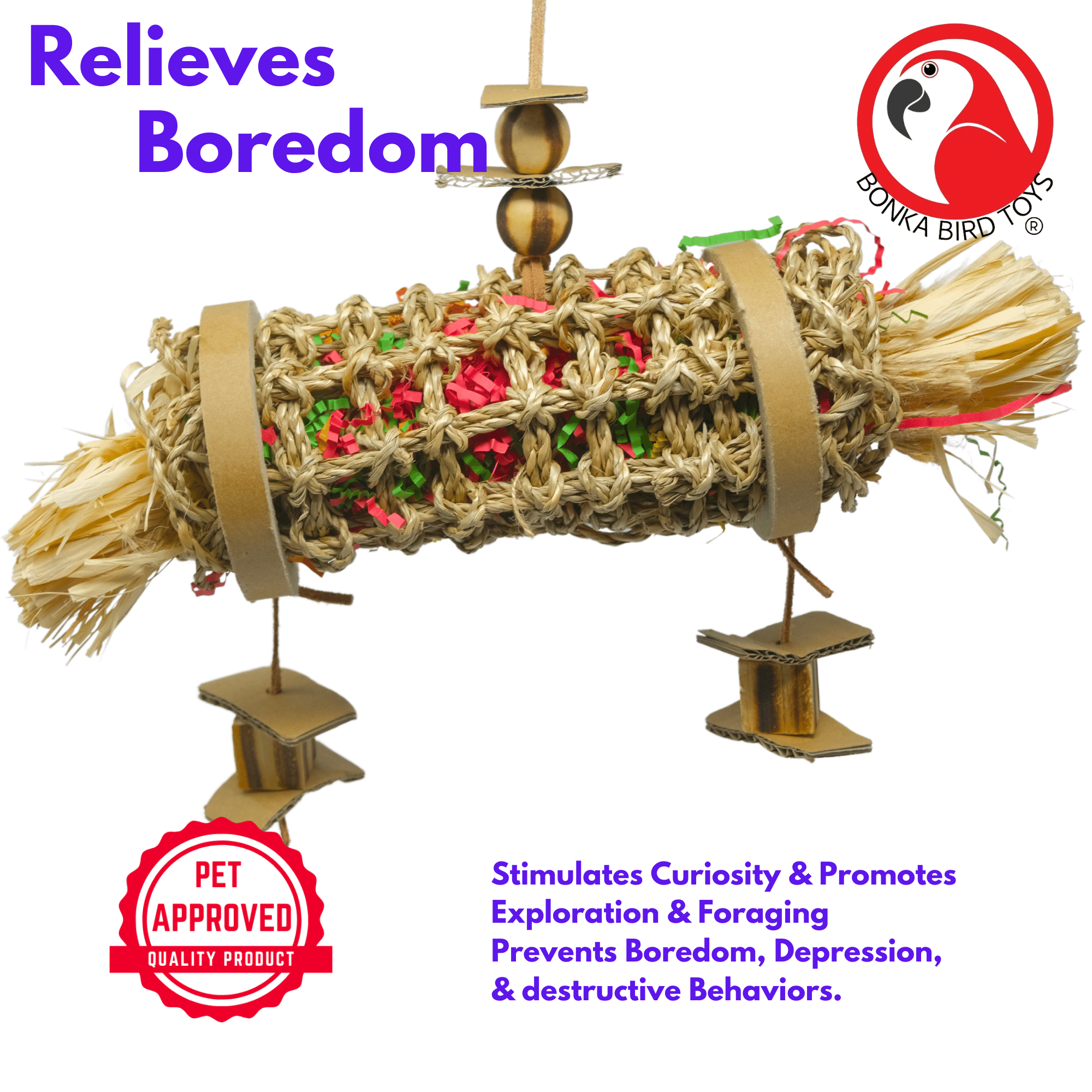 2152 Medium Shred Roll - Bonka Bird Toys