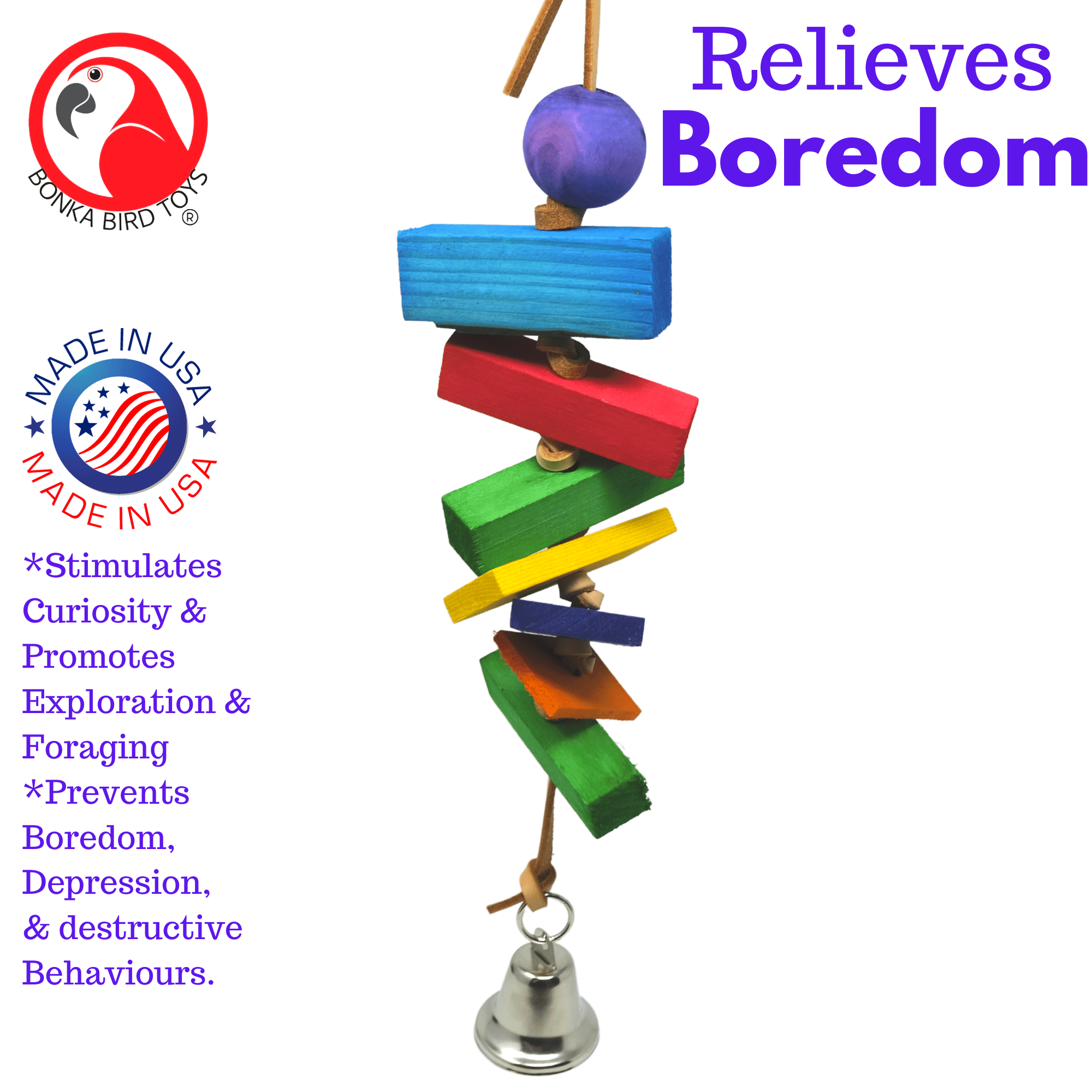 2562 Knotty Block - Bonka Bird Toys